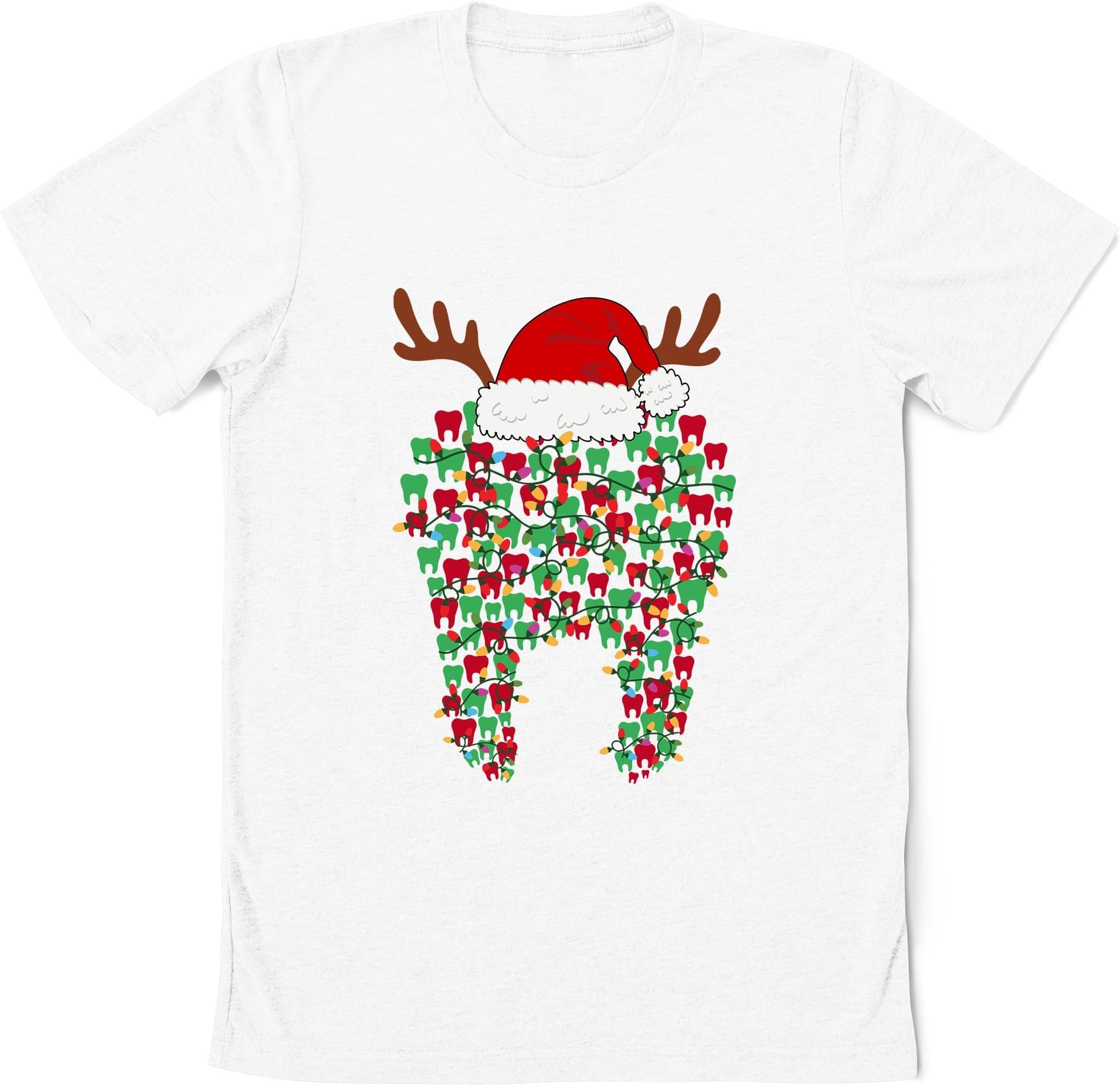 Christmas Santa Tooth T-Shirt, Funny Xmas Tooth Sweatshirt, Teeth Doctor Gift, Christmas Dentist Shirt, Xmas Pediatric Dentist Sweater, Gift for Dental Squad
