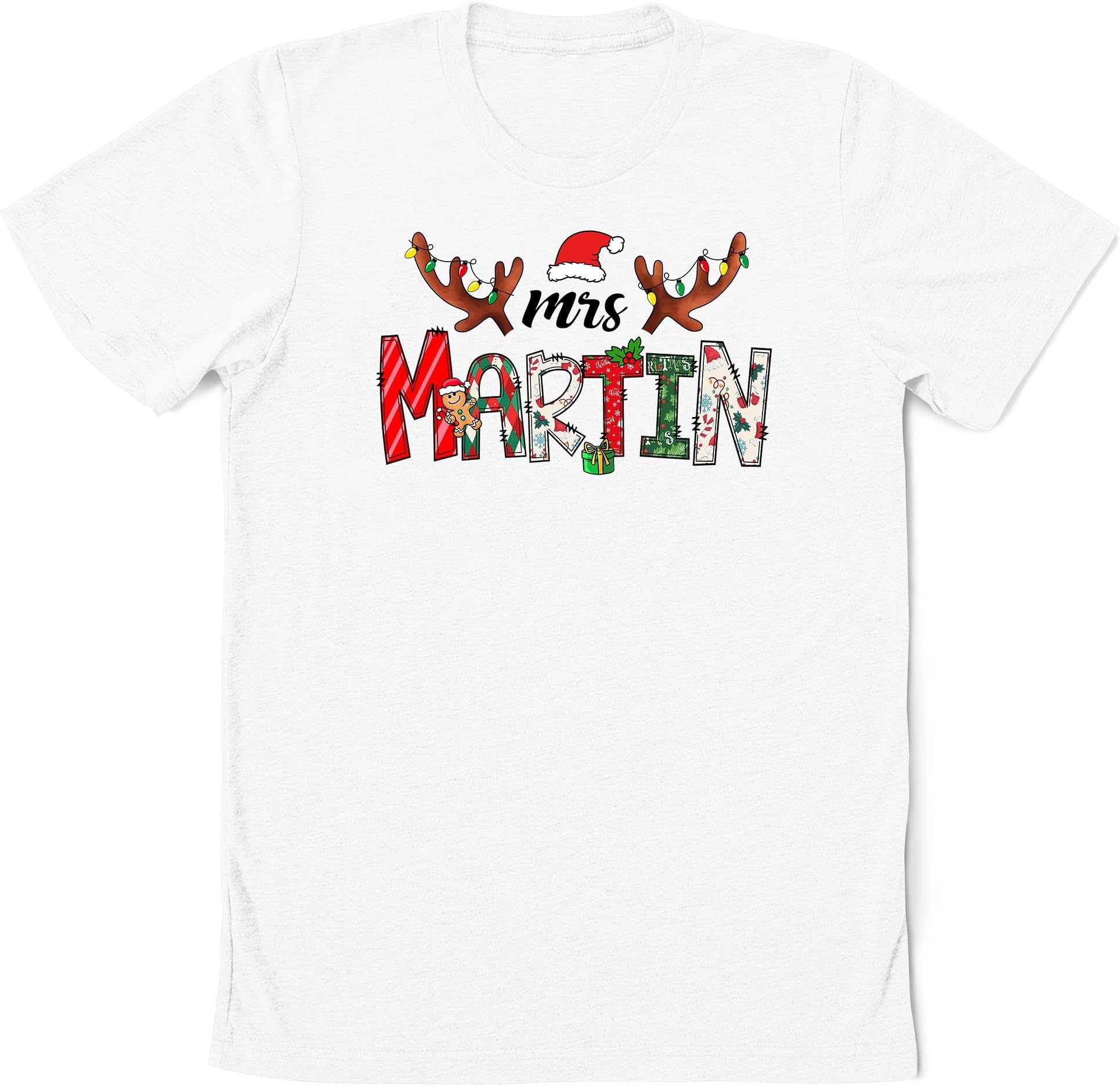 Personalized Teacher Christmas Shirt, Merry Teacher Name Shirt Sweatshirt, Santa's Favorite Teacher Shirt, Custom Teacher Name
