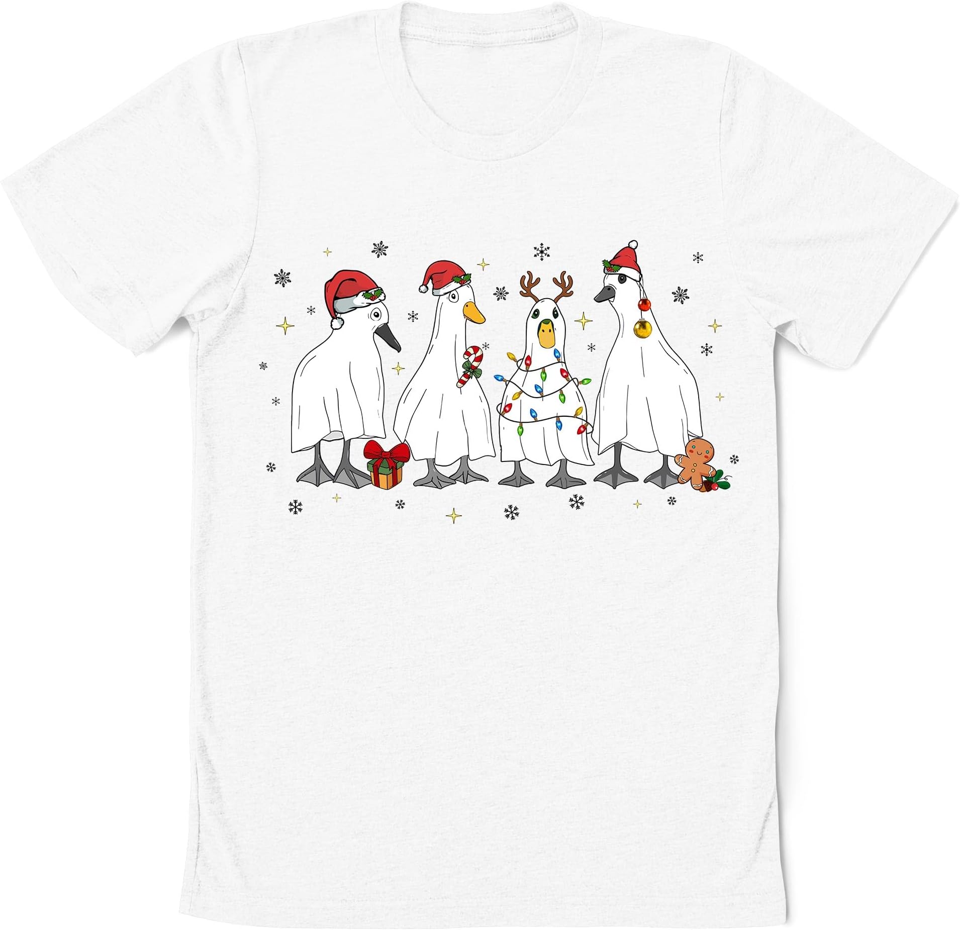 Christmas Ghost Duck Sweatshirt, Duck Ghost Shirt, Ghost Santa Duck Shirt, Halloween Christmas Shirt, Christmas Pajamas, Merry Xmas Shirt