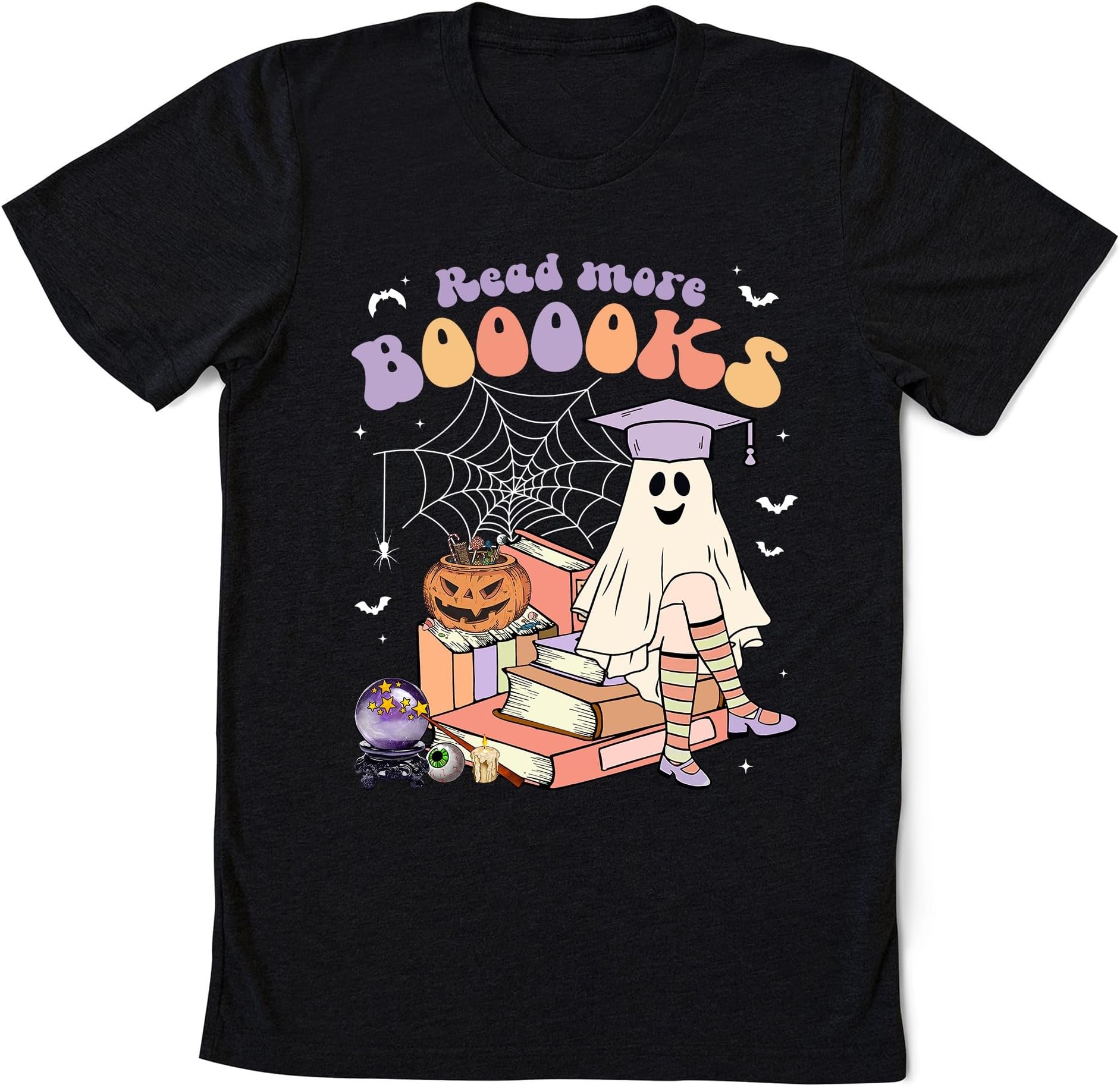 Read More Booooks Halloween Sweatshirt, Bookworm Ghost Shirt, Reading Lover Shirt, Book Lover Shirt, Women for Librarian