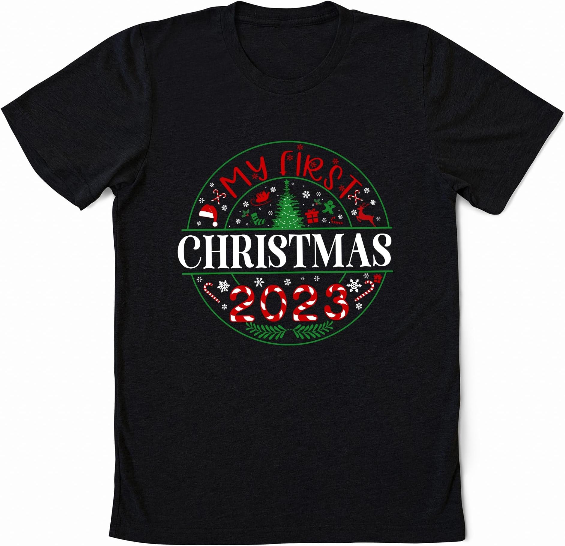 My First Christmas 2023, Custom First Christmas As Mommy, First Christmas As Daddy, Personalized 1st Christmas Matching Family Shirt, Babys 1st Christmas