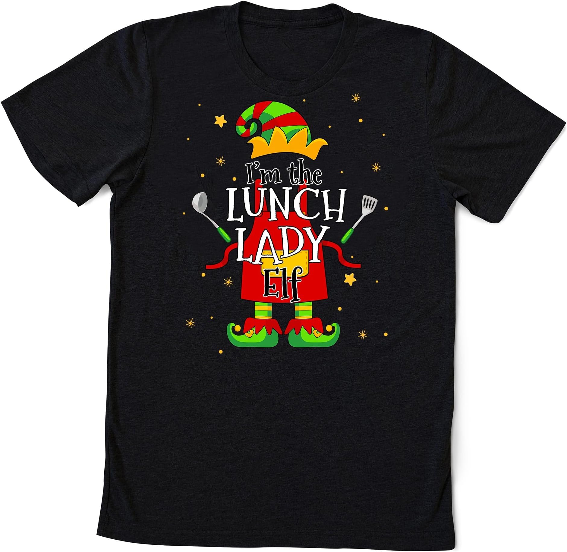 Lunch Lady Elf Shirt, Lunch Lady Christmas Shirt, Cafeteria Worker T-Shirt, Lunch Lady Xmas Gift