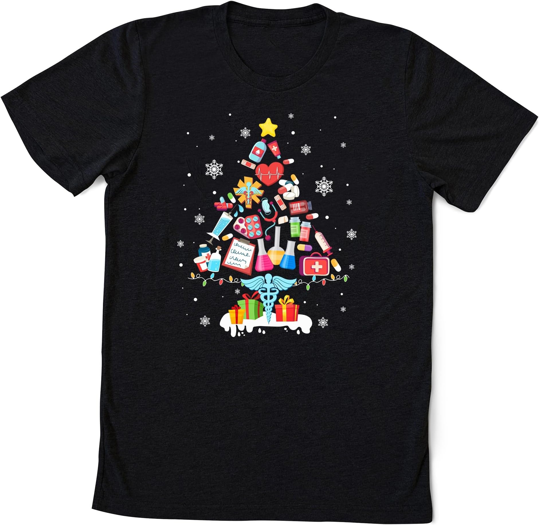 Nurse Christmas Tree Shirt, Nurse Shirt, Nurse, Christmas Shirt, Xmas Gift for Nurse, Nursing Shirt, Nursing School Shirt