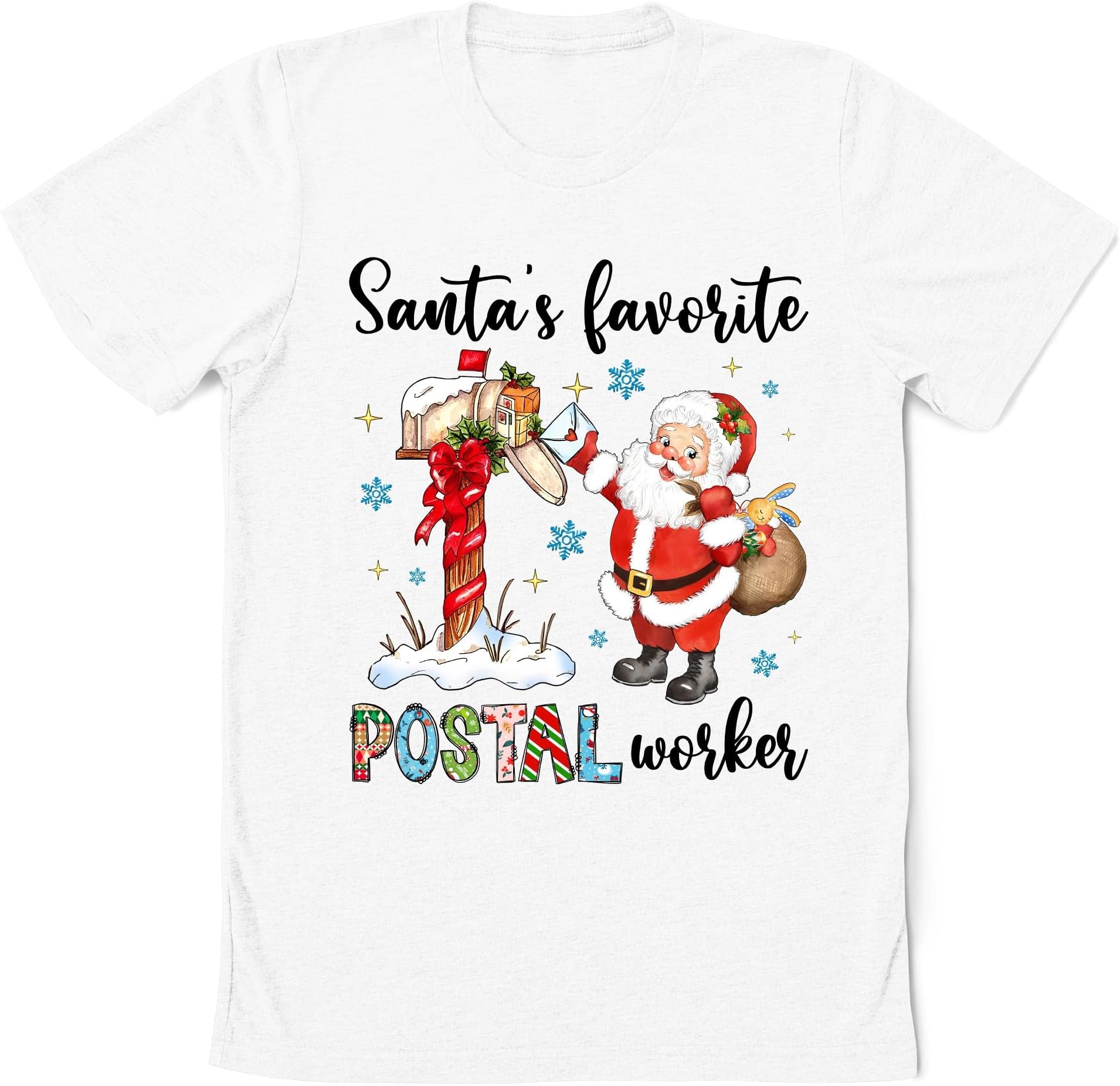 Santa's Favorite Postal Worker Shirt, Postal Worker Christmas Shirt, Mail Carrier Shirt, Postman Post Office Shirt, Postal