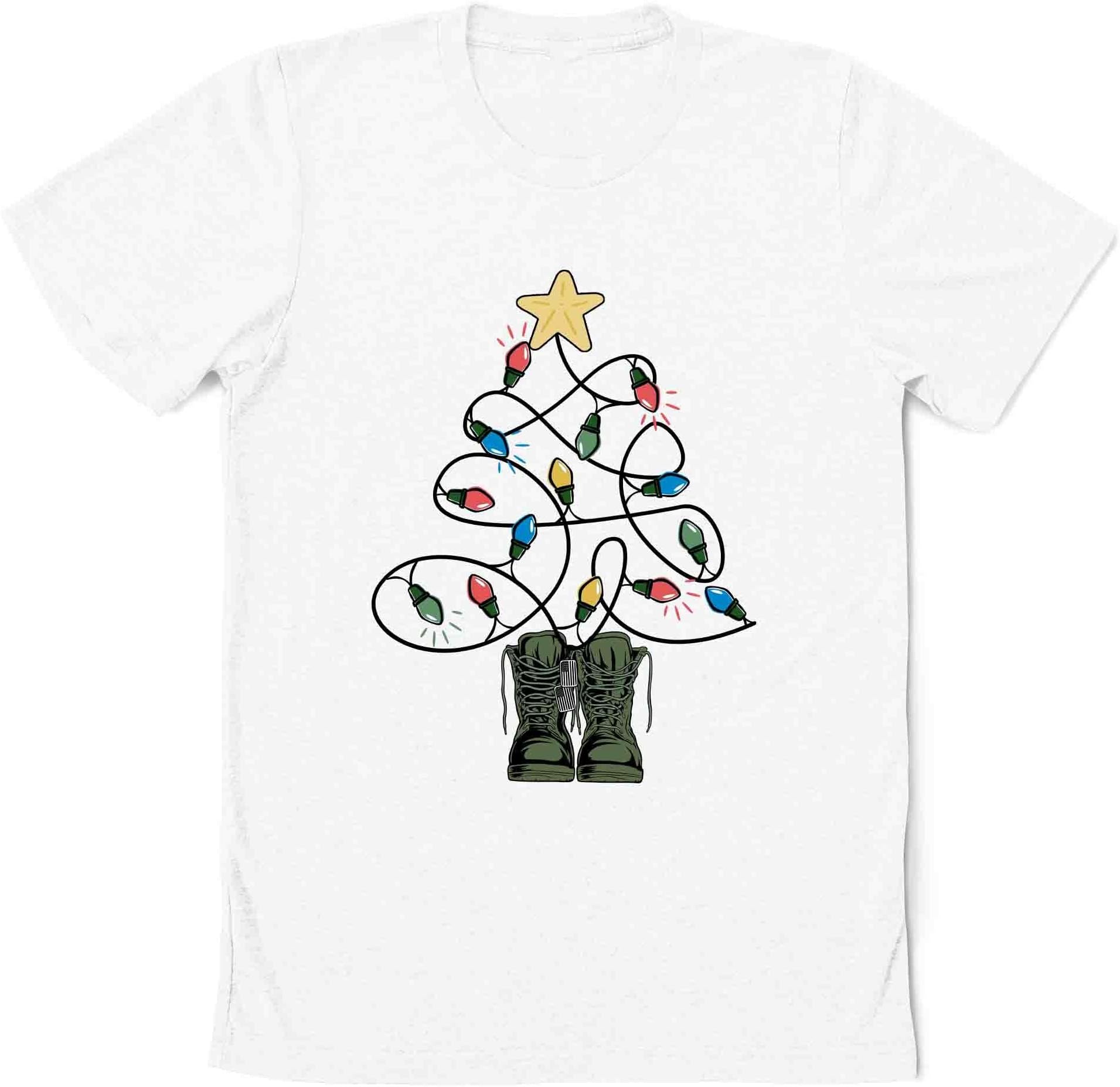Army Christmas Tree Shirt, Army Mom Shirt, Army Family Christmas Lights Shirt, Christmas Gifta