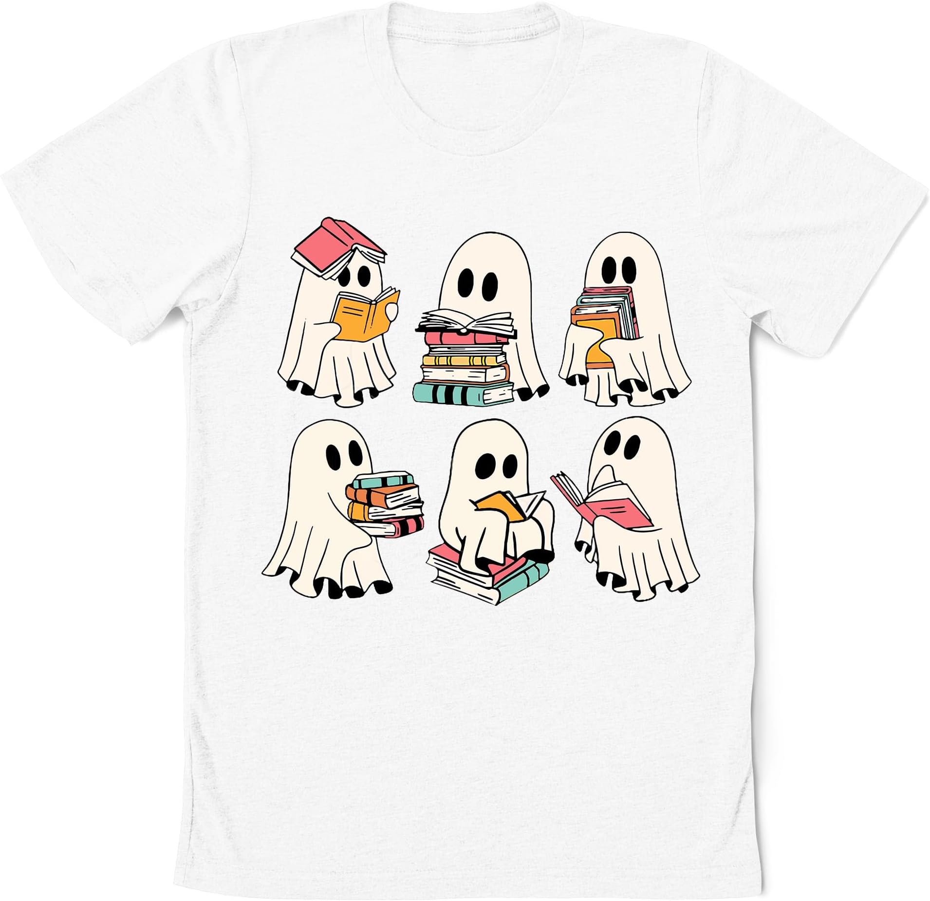 Ghost Reading Books Sweatshirt, Halloween Bookworm Shirt, Halloween Reader Shirt, Teacher Halloween Shirt, Librarian Halloween Shirt