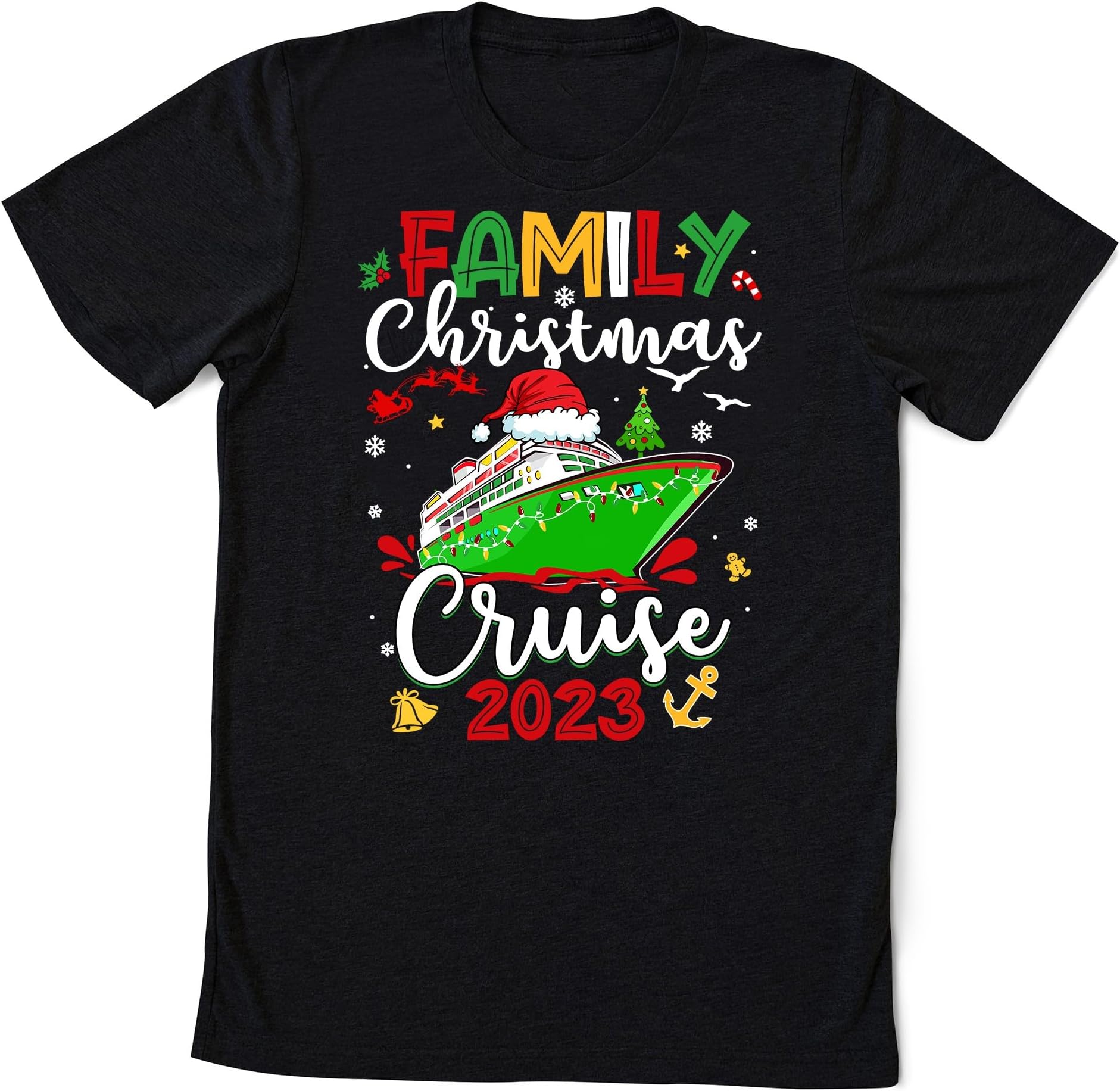 Personalized Family Christmas Cruise 2023 Shirt, Custom Christmas Cruise Shirt, Family Christmas Cruise Shirt, Christmas Family Vacation