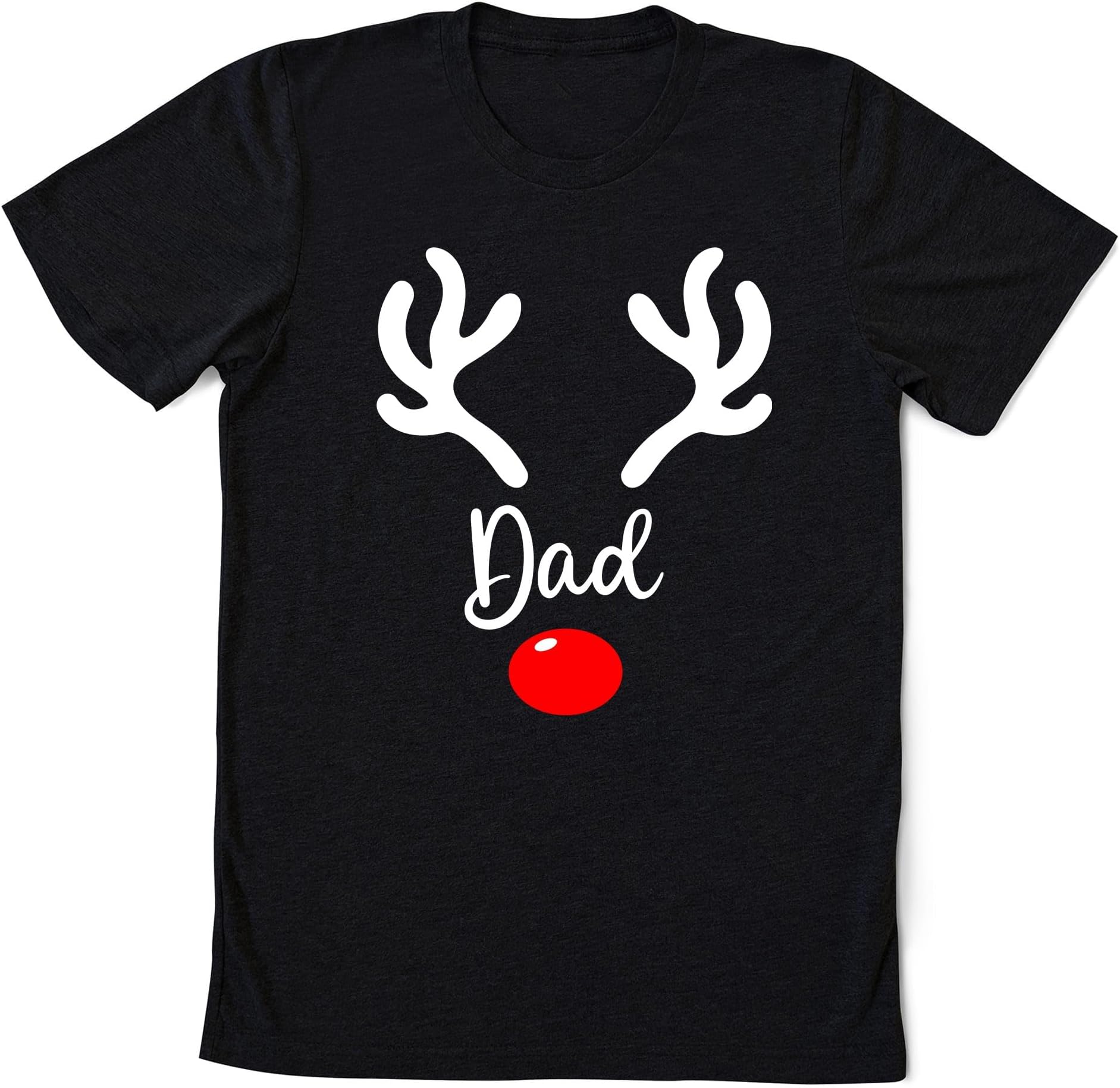 Personalized Christmas Family Shirt, Custom Name Reindeer Christmas Sweater, Reindeer Family Matching Shirt, Christmas Pajamas Shirt