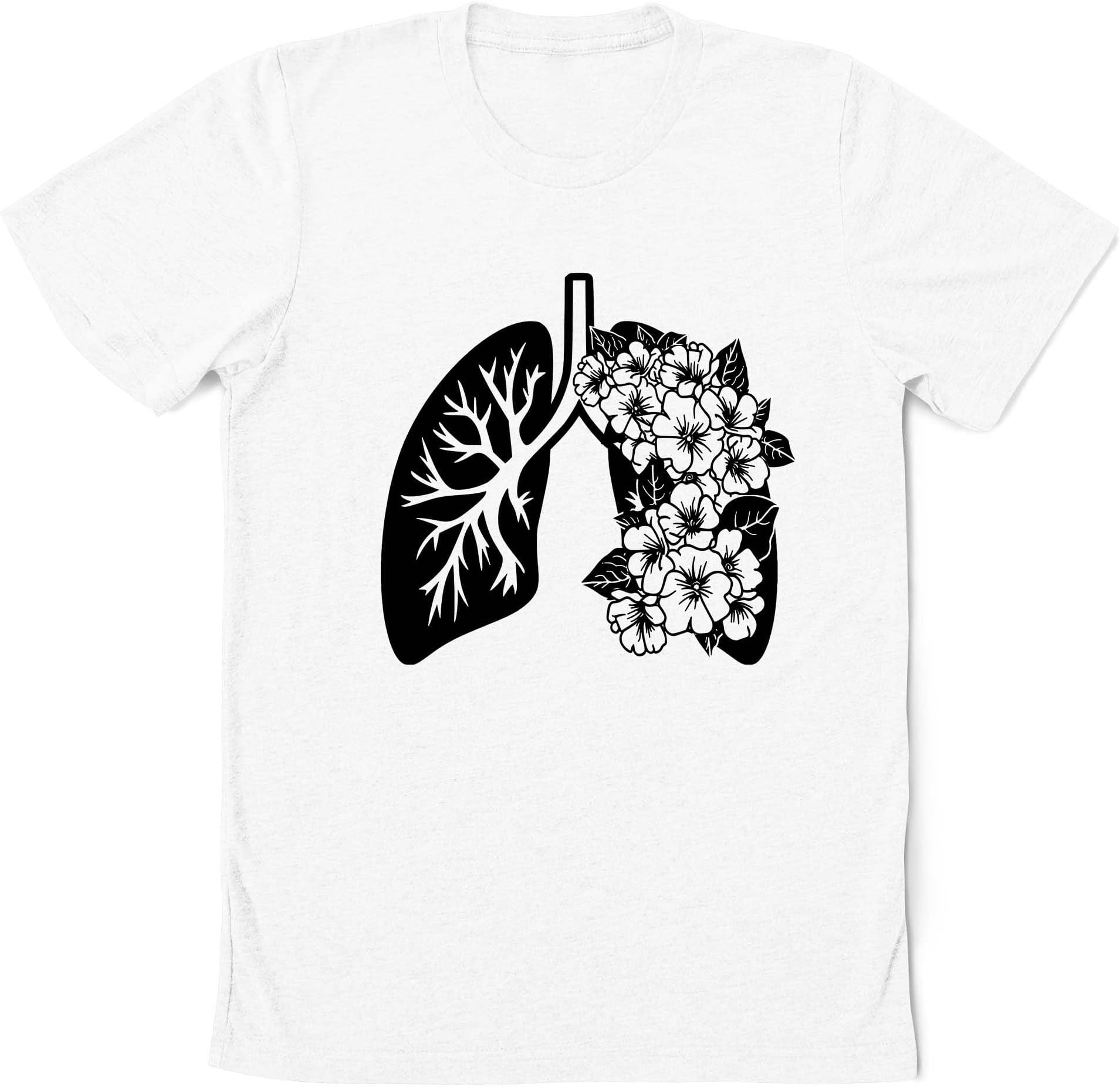 Floral Lungs Shirt, Anatomical Lungs Shirt, Nurses Shirt, Respiratory Therapist Shirt, Pulmonologist Shirt, Medical Student Shirt, Nursing Gift Shirt