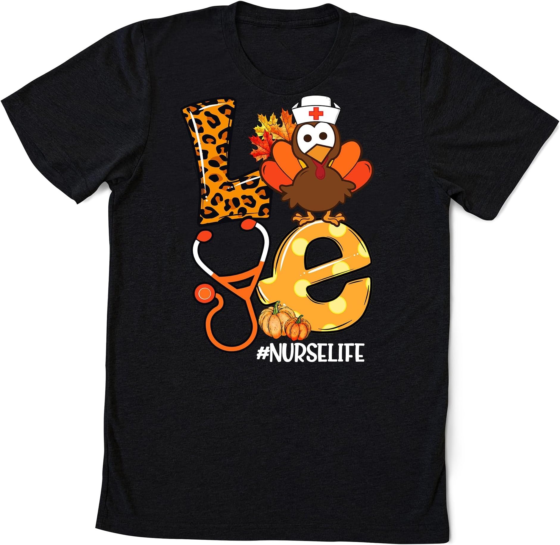 Nurse Leopard Turkey Shirt, Nurse Gift, Thanksgiving Nurse Shirt, Nurse Shirt, Thankful Nurse Shirt, Nursing Lover Gift