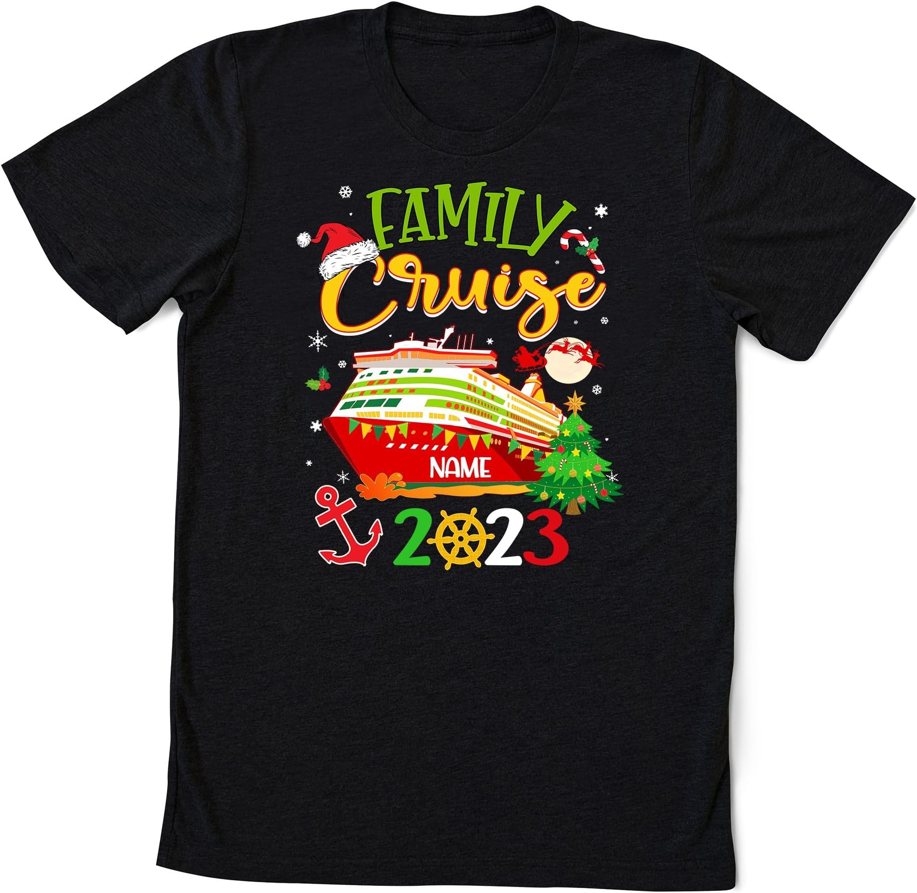 Personalized Family Cruise 2023 Shirts, Family Cruisin Crew T-Shirt, Cruise Ship Vacation, Matching Family Shirts, Christmas Trip Shirt