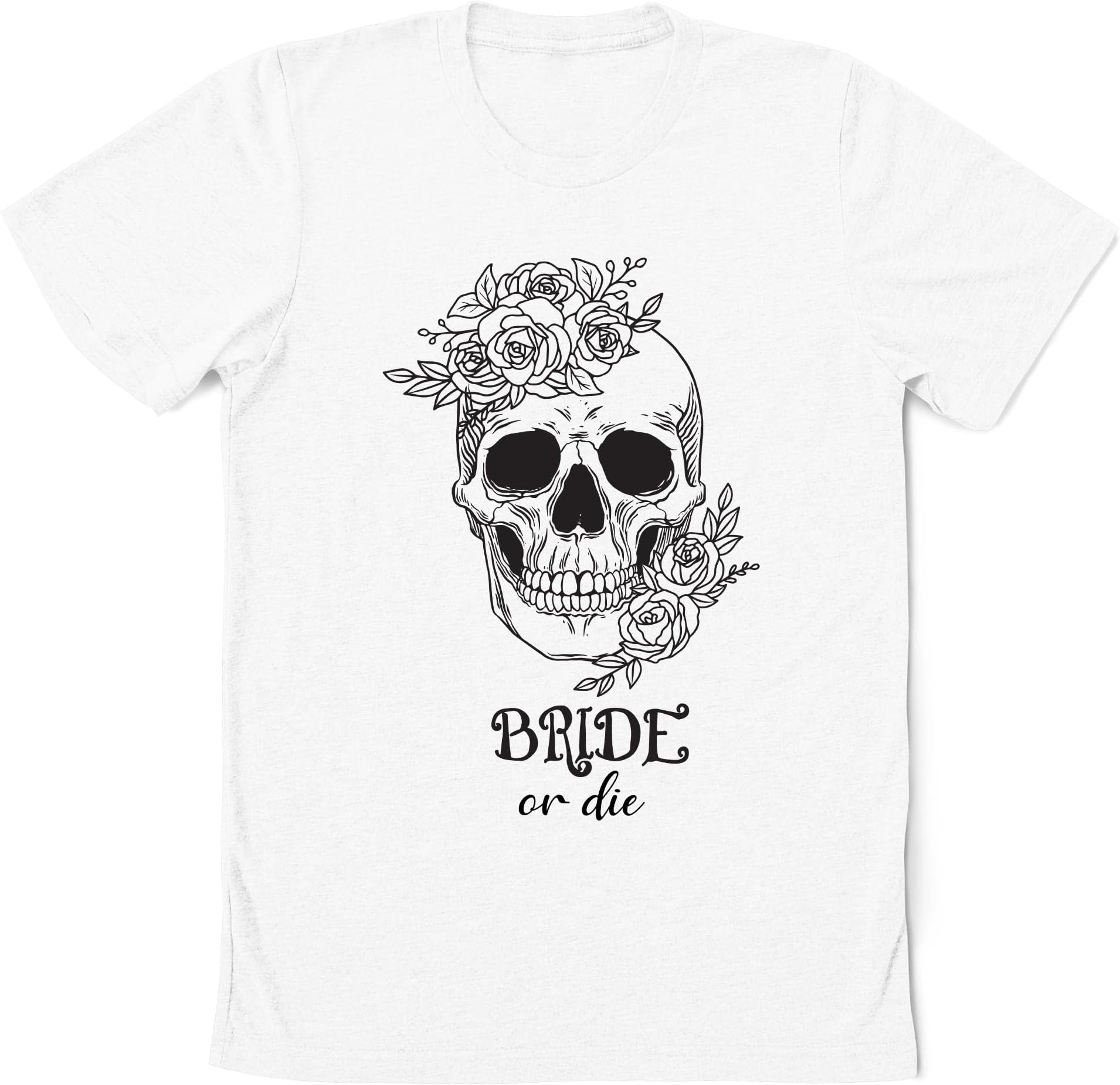 Bride Or Die Shirt, Till Death Do Us Party Shirt, Bachelorette Party Shirt, Halloween Bachelorette Shirt, Floral Skull Halloween Shirt