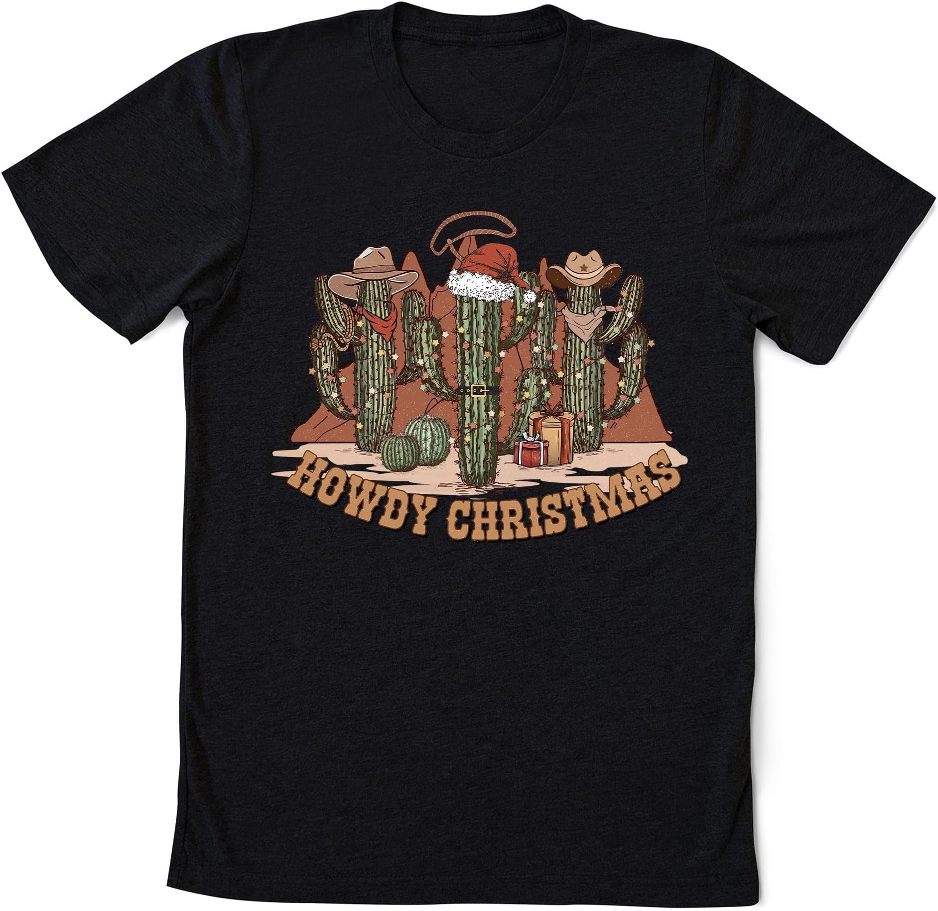 Santa Claus Cactus Succulent Howdy Christmas Shirt, Cowboy Christmas, Cowgirl Christmas, Western Christmas Shirt, Country Christmas Shirt