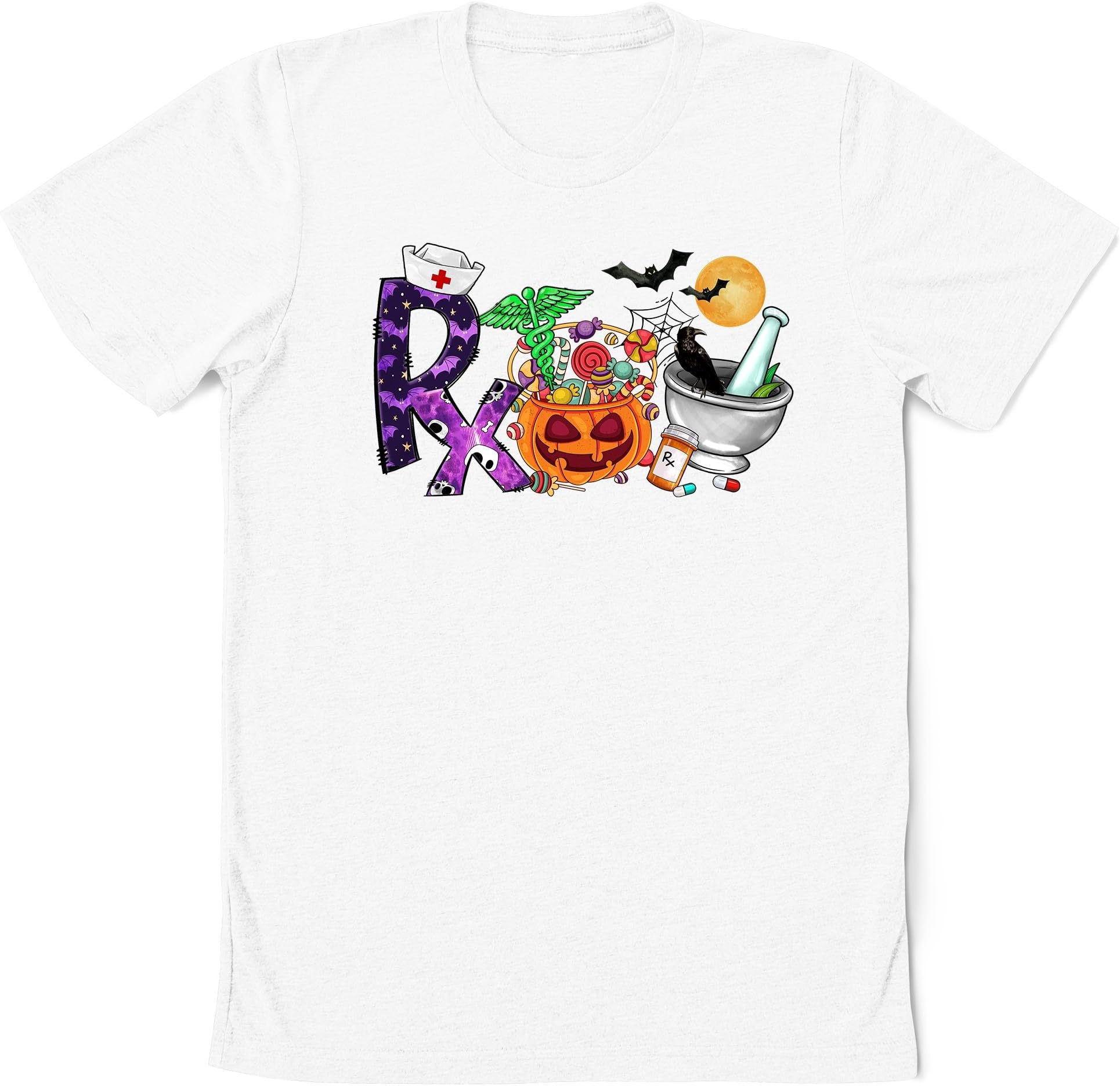 Halloween RX Shirt, Cute Halloween Shirt, Halloween T-Shirt, Gift for Pharmacy Tech, Funny Pharmacist Shirt, Witchy Tee, Custom Nurse Shirt