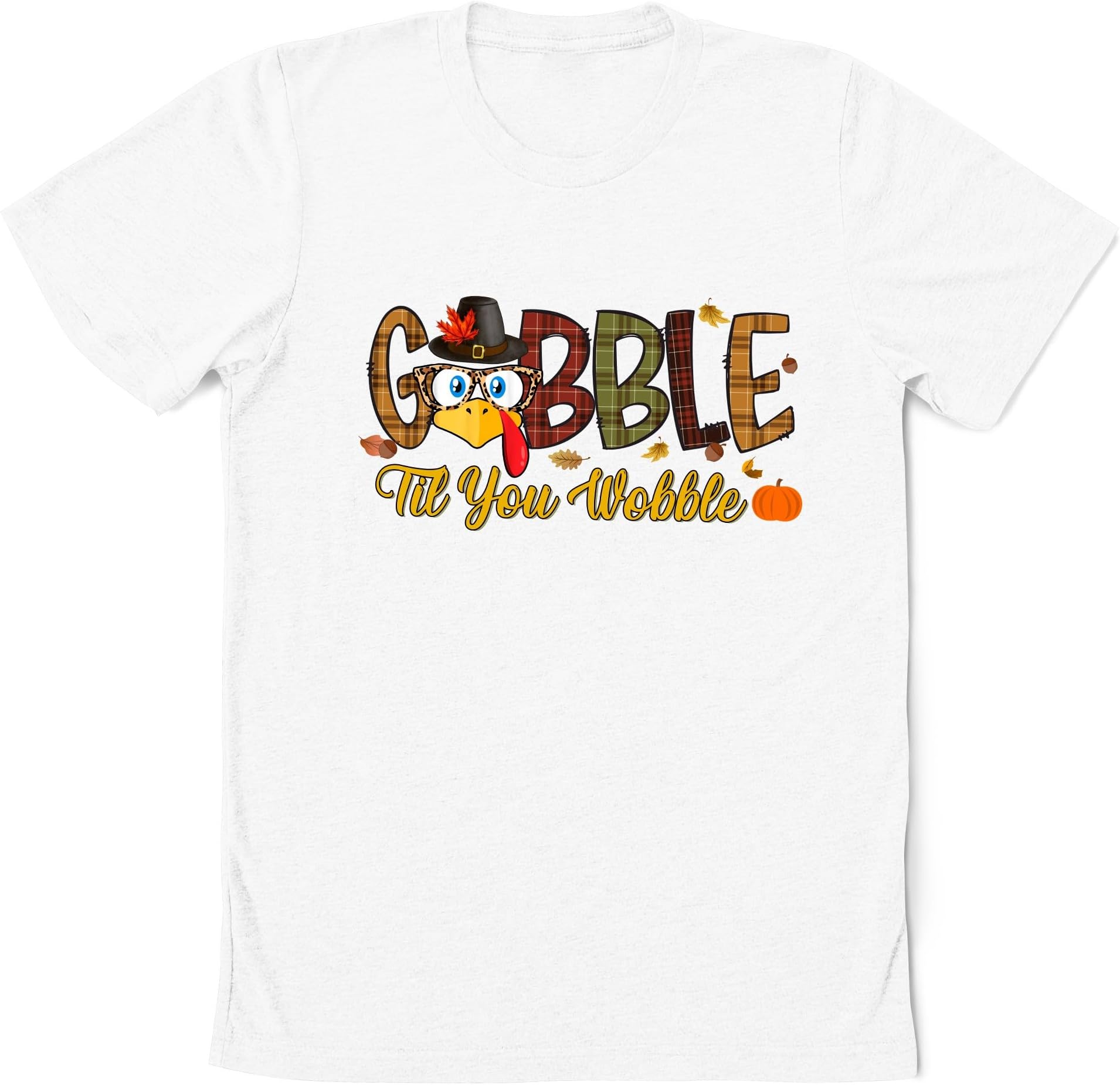 Gobble Gobble Til You Wobble Sweatshirt, Cute Turkey Face Shirts, Thanksgiving Sweatshirt, Gift for Thanksgiving, Thanksgiving Day Gift, Fall Family Matching ShirtC