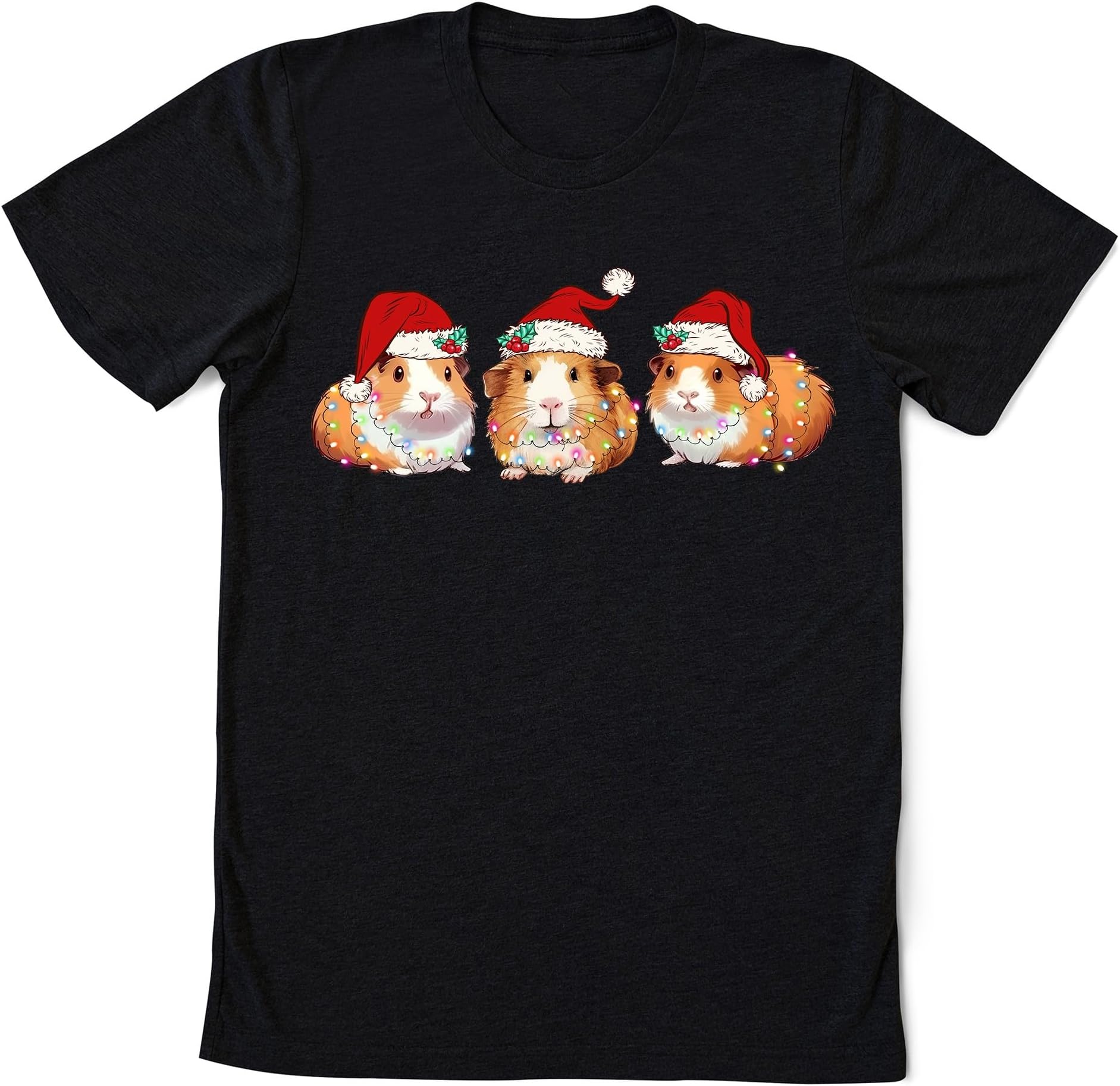 Santa Claus Guinea Pigs Chrsitmas Lights Sweatshirt, Cute Guinea Pig Shirt, Guinea Pig Lover Shirt, Guinea Pig Chrsitmas Gift