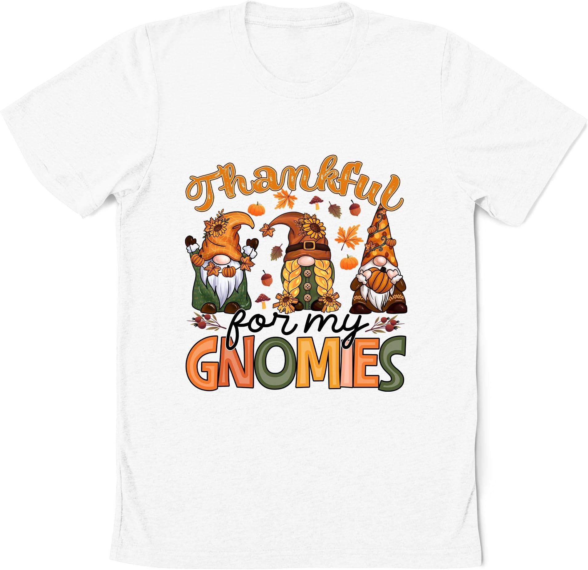 Thankful for Gnomies Shirt, Thanksgiving Gnome Sweater, Gnomies Fall Shirt, Cute Three Gnomes Shirt, Funny Thanksgiving, Fall Sweatshirt, Gift for Thanksgiving