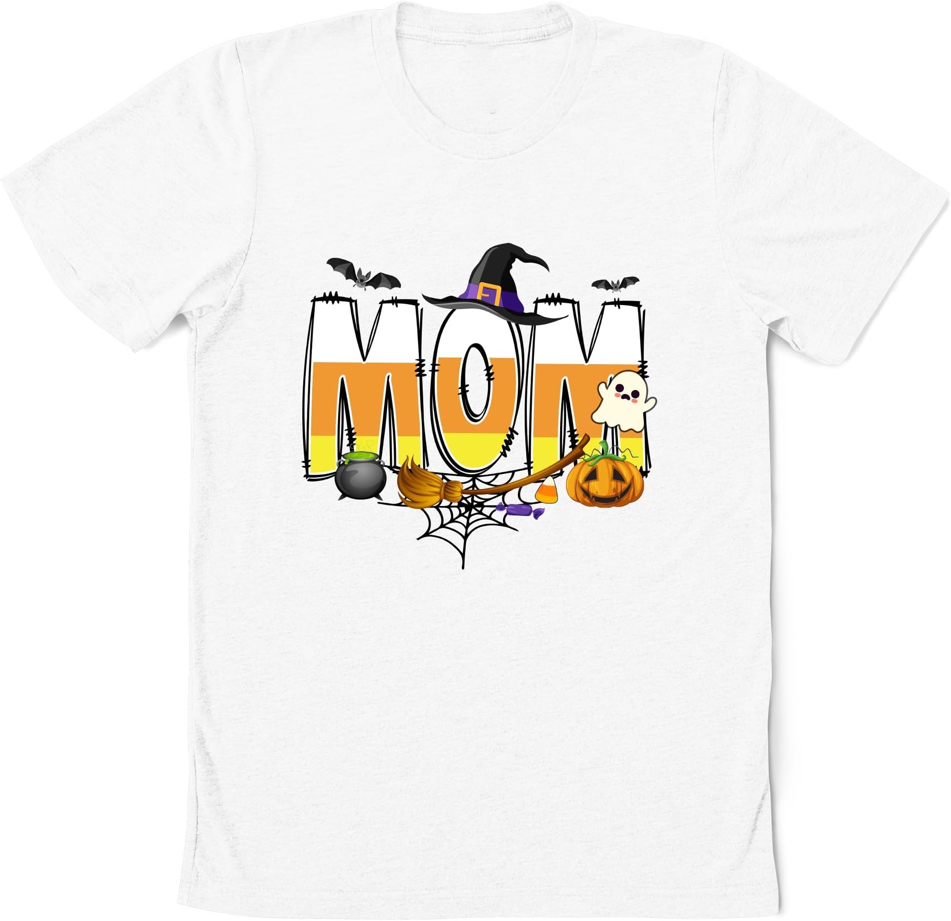 Personalized Family Candy Corn Shirt, Custom Candy Corn Stripe Halloween Doodle Alphabet Letters, Custom Family Sweater, Halloween, Candy Corn Day Gift