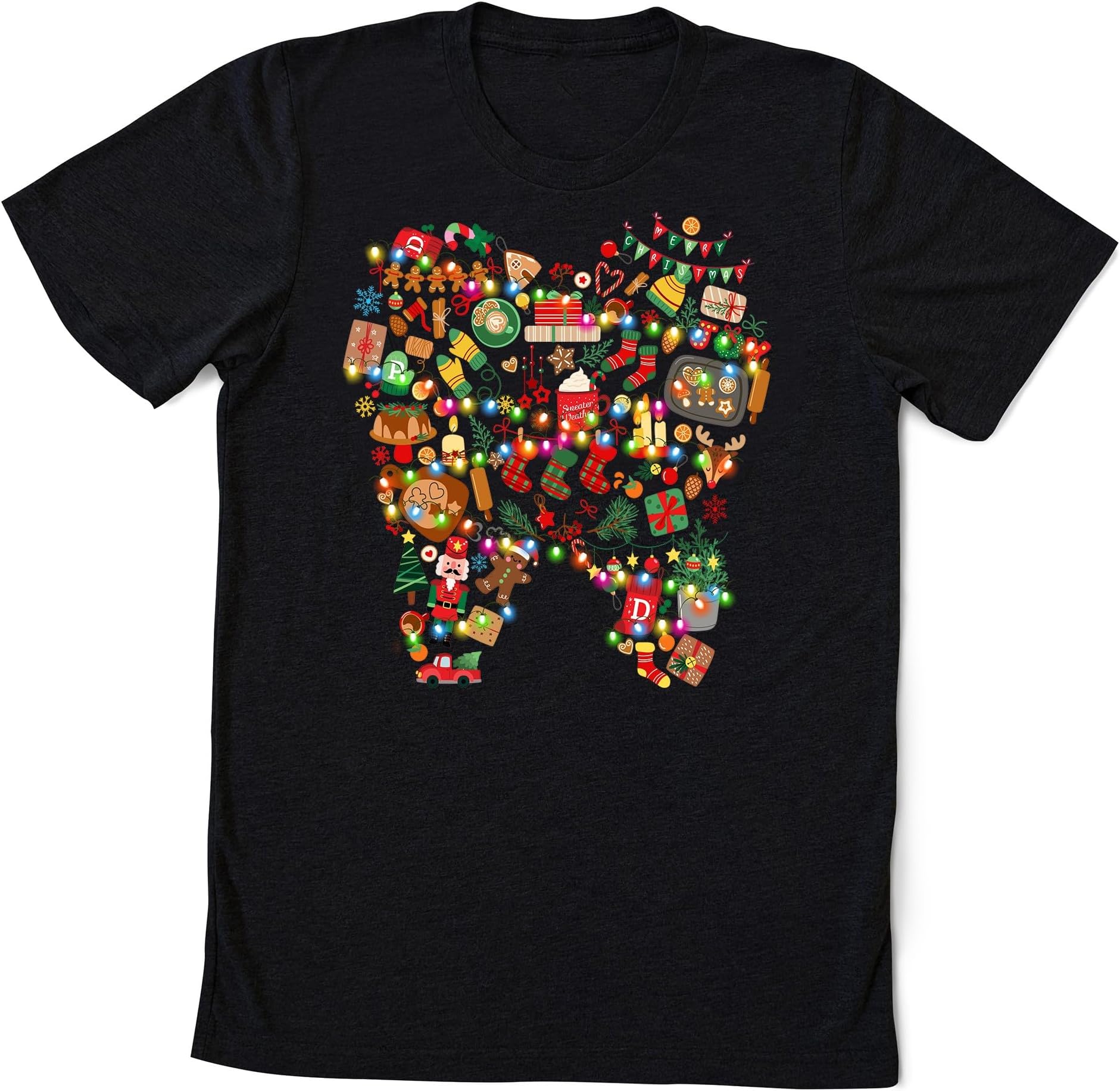 Happy Christmas Dentist Shirt, Funny Xmas Tooth T-Shirt, Christmas Tooth T-Shirt, Christmas Dentist Student Gift, Merry Christmas Shirt