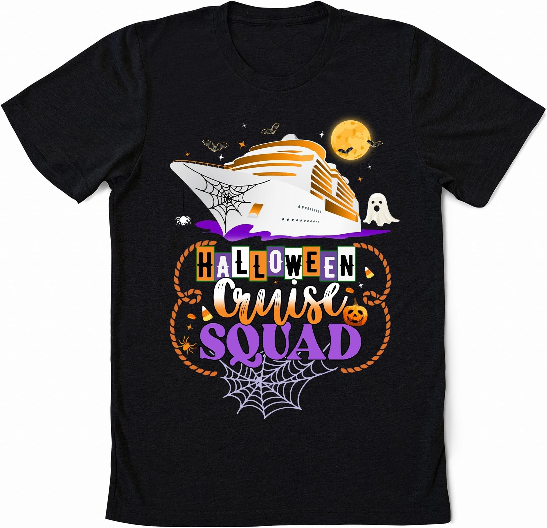 Halloween Cruise Squad Shirt, Cruising Crew Sweatshirt, Spooky Season Trip, Matching Shirt, Halloween Cruise Matching Tees