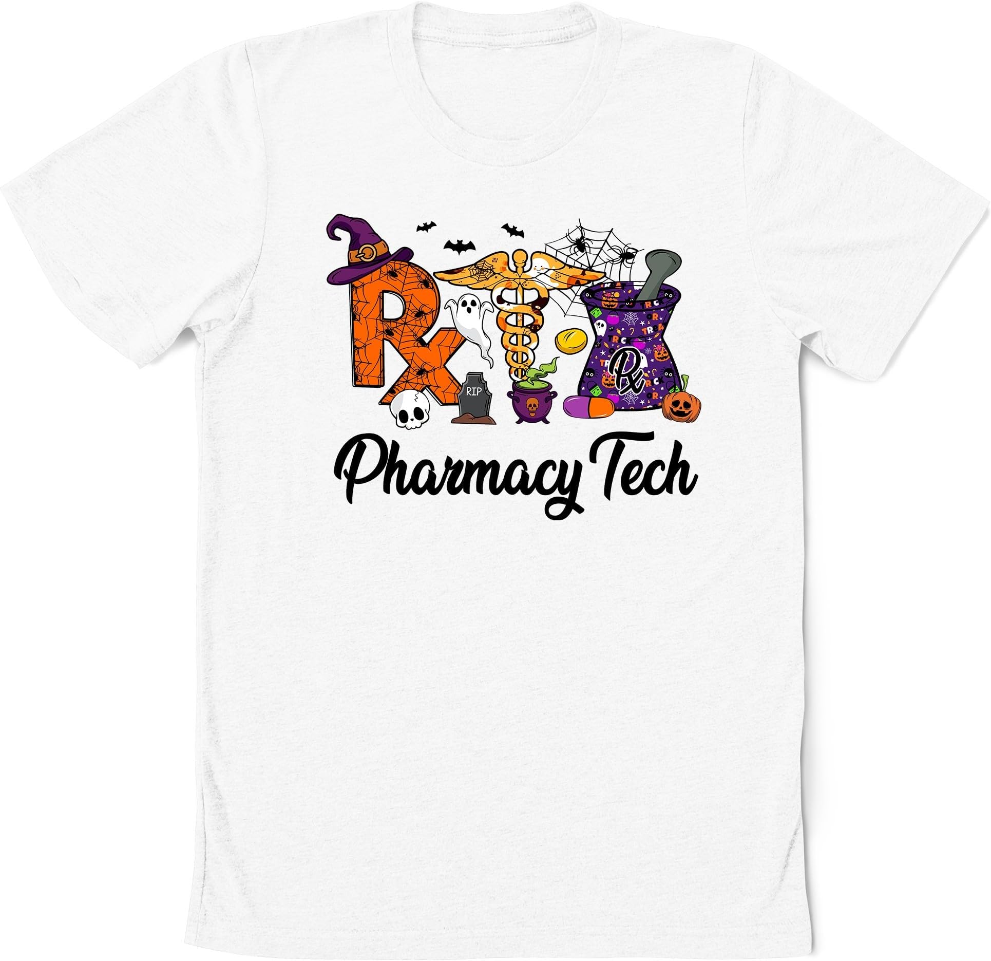 Halloween Pharmacy Tech Shirt, Pharmacy Technician Halloween Shirt, Pharmacist Shirt Pharmacy Tech Shirt Pharmacy Tech Gifts Shirt
