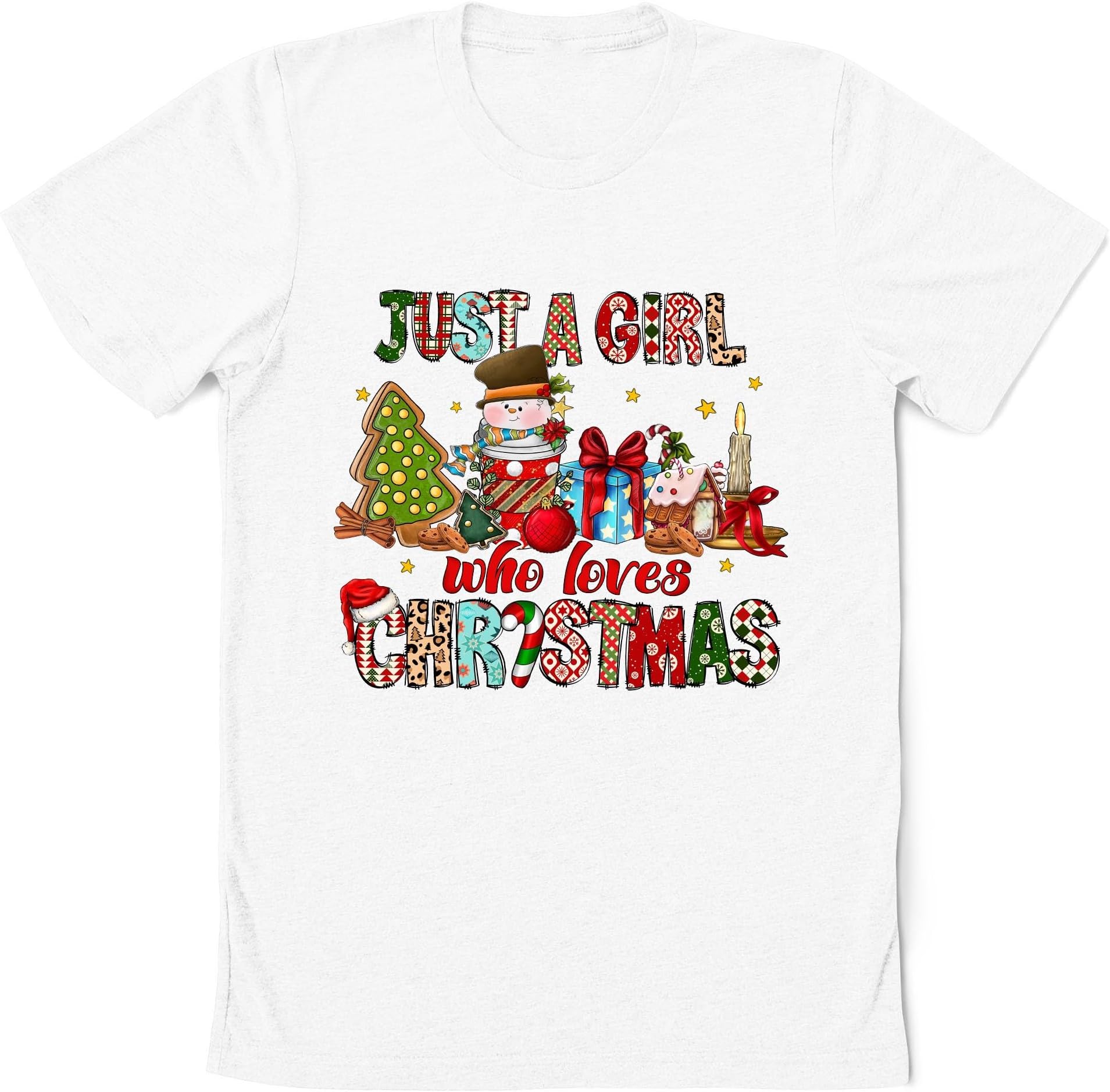 Just A Girl Who Loves Christmas Shirt, Women's Christmas Sweatshirt, Shirt, Christmas Lover Shirt, Holiday Women Shirt