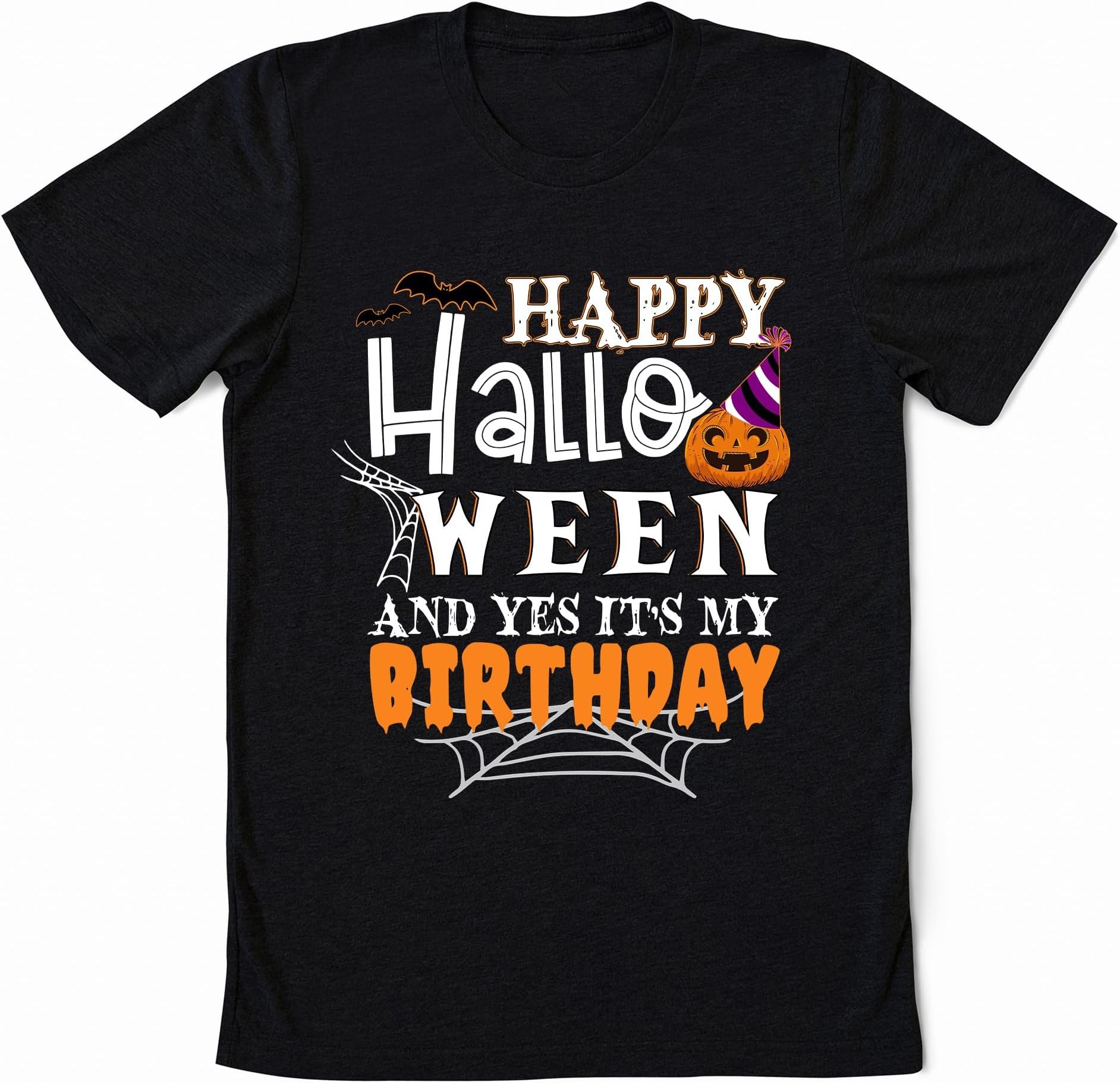 Happy Halloween and Yes It's My Birthday Shirt, Halloween Birthday Shirt, Halloween Kids Shirt, Fall Birthday Party Shirt, Birthday Gift, October Birthday Sweatshirt
