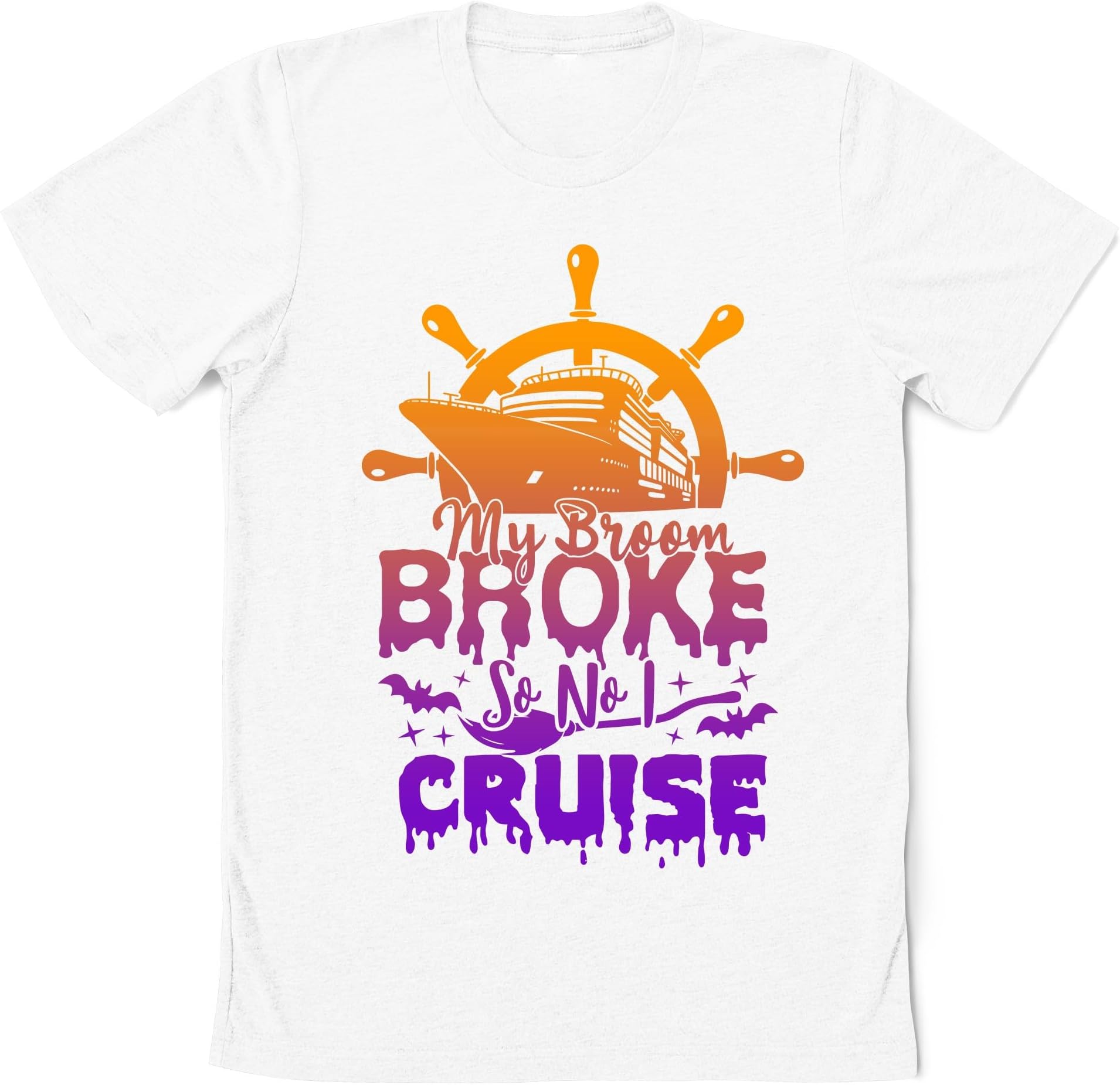 My Broom Broke So Now I Cruise Shirt, Halloween Cruising Crew Sshirt, Halloween Cruise Matching Shirts, Cruise Spooky Season Tshirt, Halloween Trip Tee