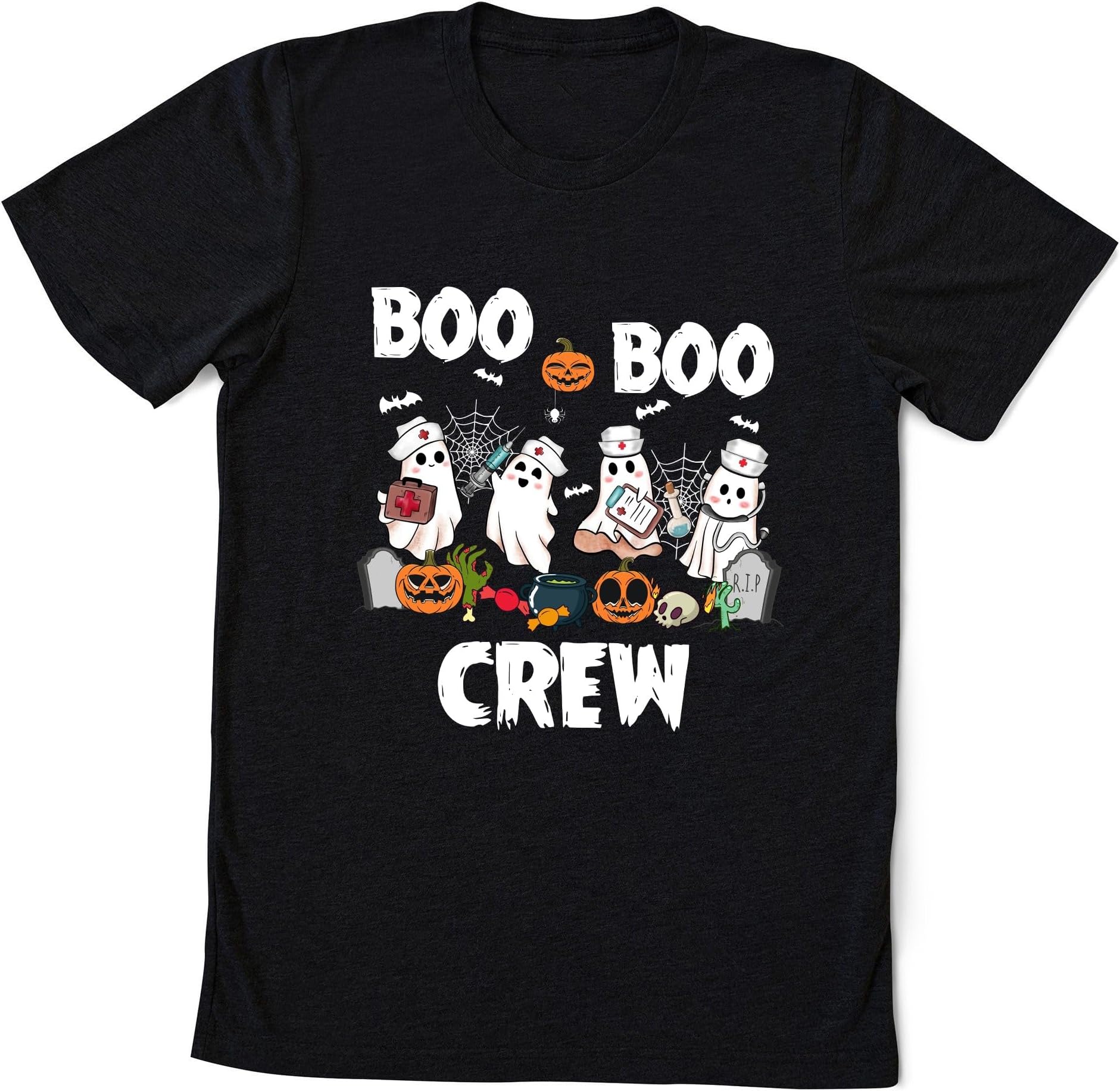 Boo Boo Crew Nurse Halloween Shirt, Nurse Sweatshirt, Halloween Nursing Outfits, Boo Crew Nurse Crewneck Tee, ER Nurse Shirt