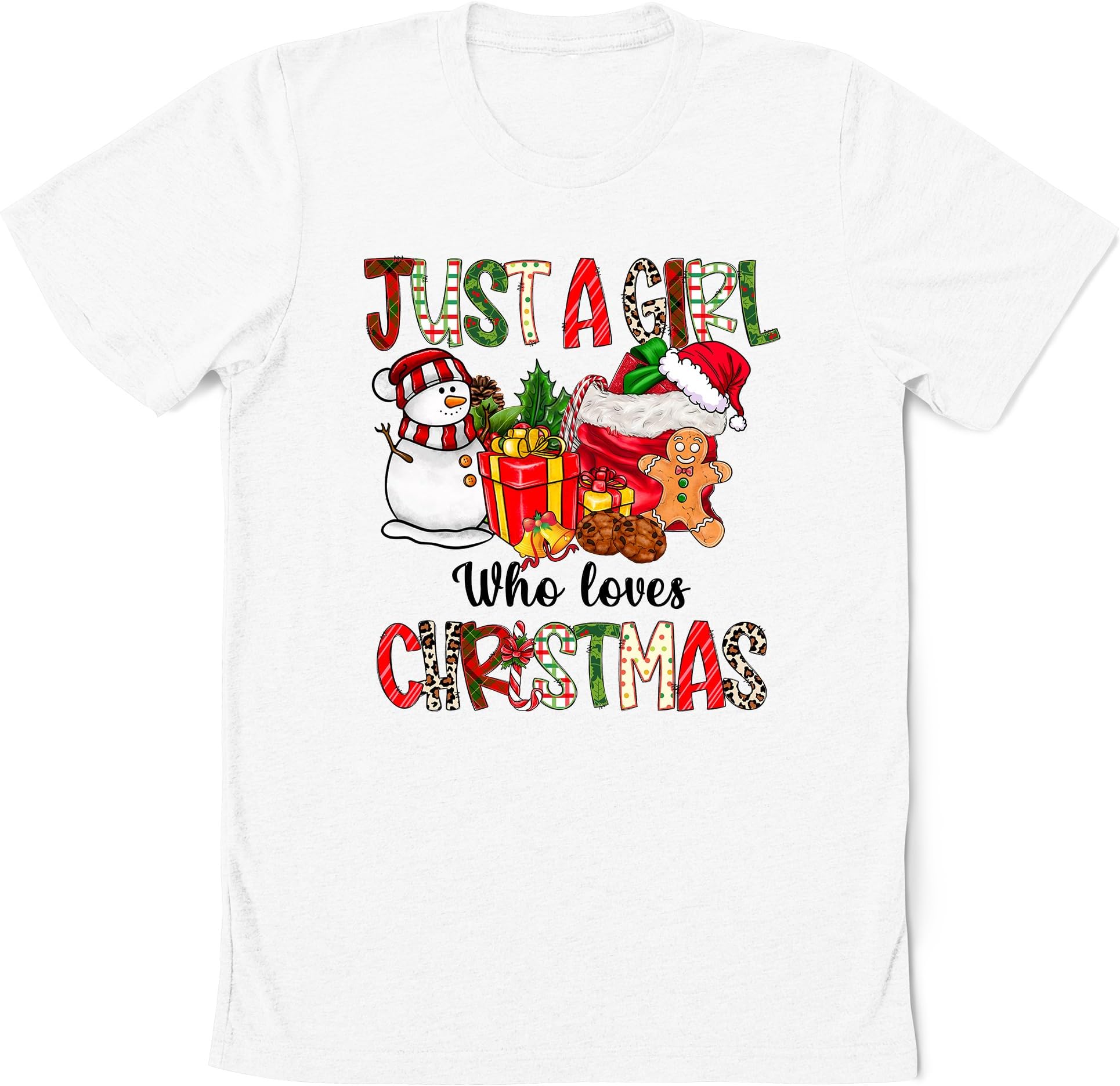 Just A Girl Who Loves Christmas Shirt, Women's Christmas Sweatshirt, Shirt, Christmas Lover Shirt, Christmas for Women