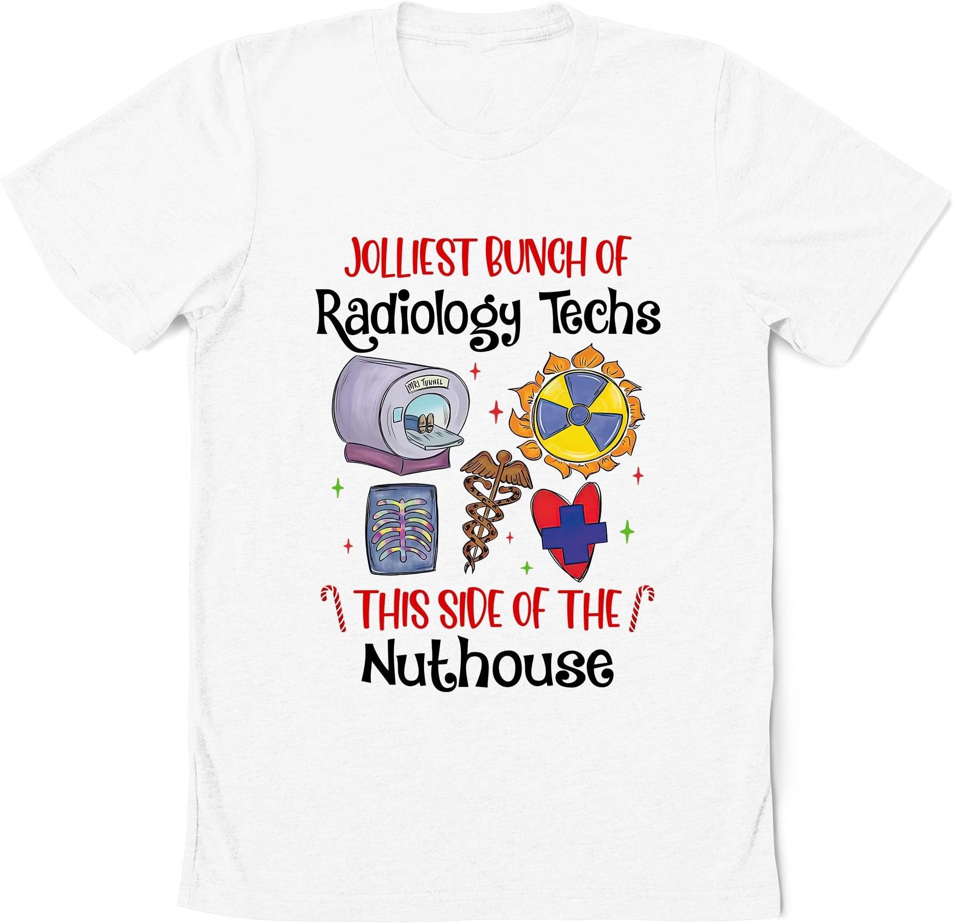 Jolliest Bunch of Rad Tech Shirt, Christmas Xray Tech Shirt, Radiology Technician Shirt, Radiologist Shirt, Xray Tech Gift