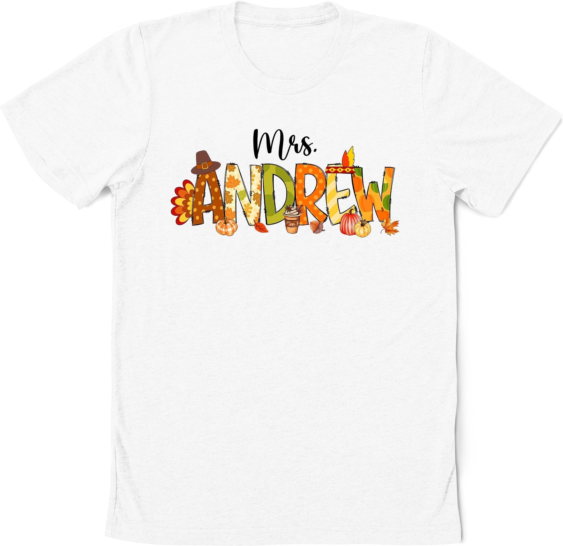 Teacher Thanksgiving Shirt, Personalized Name Teacher Shirt, Thanksgiving Teacher Shirt Gift for Teacher, One Thankful Teacher Shirt