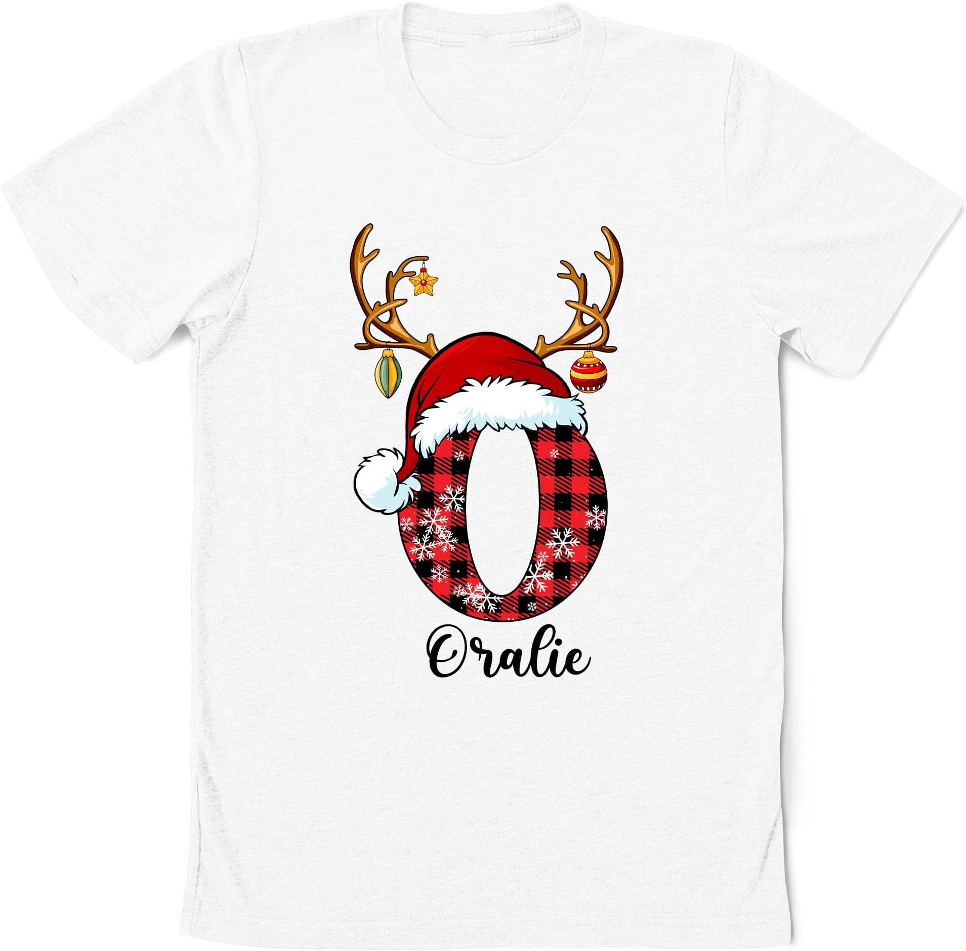 Monogrammed Family Christmas Shirt, Personalized Christmas Family T-Shirt, Custom Christmas Shirt with Name, Family Christmas Shirt