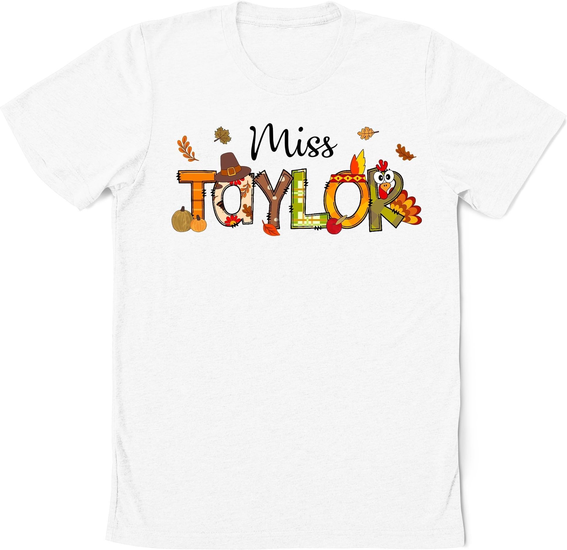 Custom Teacher Thanksgiving Shirt, Personalized Name Teacher Shirt, One Thankful Teacher Shirt, Thanksgiving Teacher Shirt Gift for Teacher