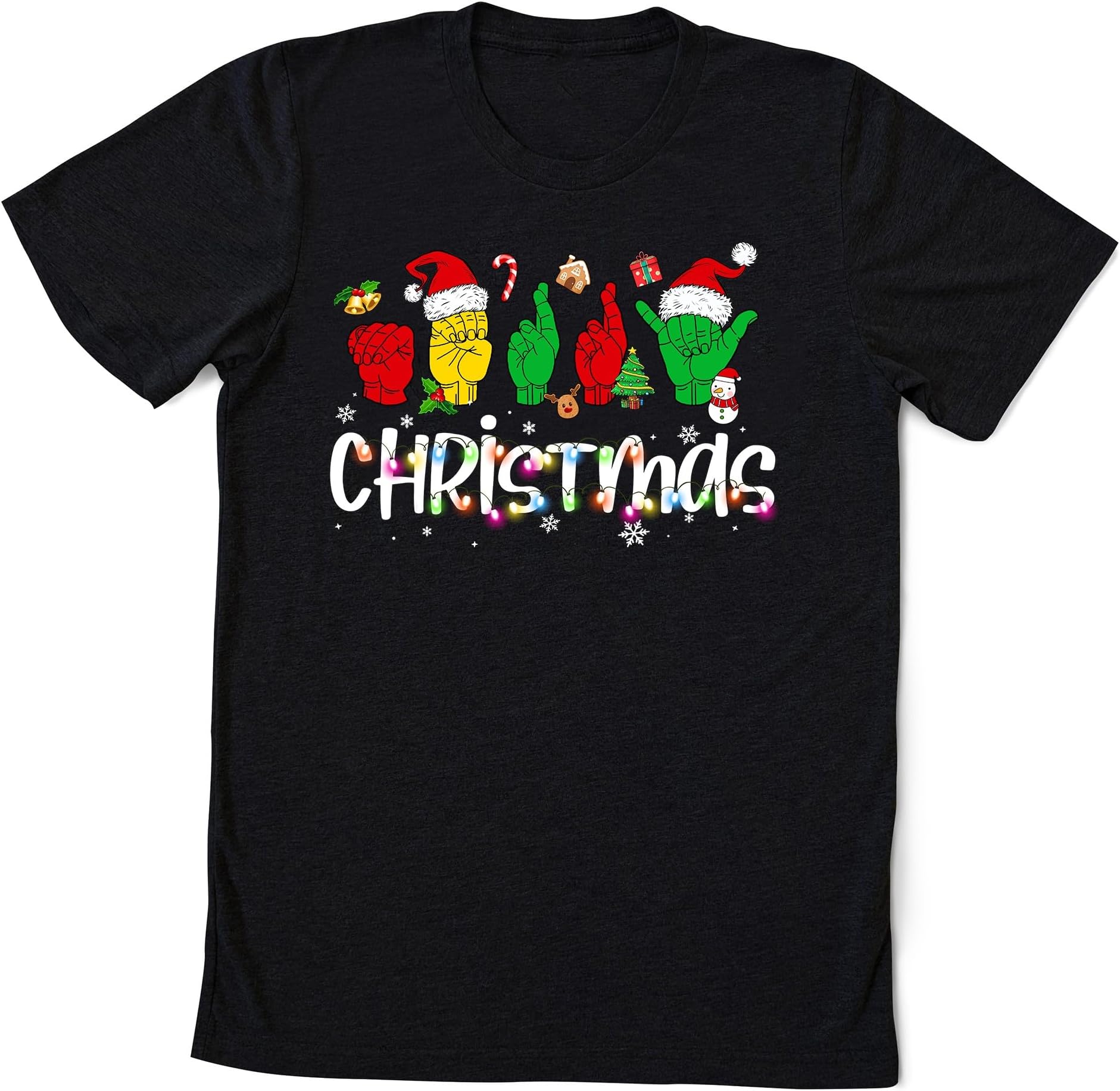 Christmas Merry Xmas American Sign Language Christmas Shirt, Sign Language Christmas Shirt, ASL Sign Language Xmas Gift