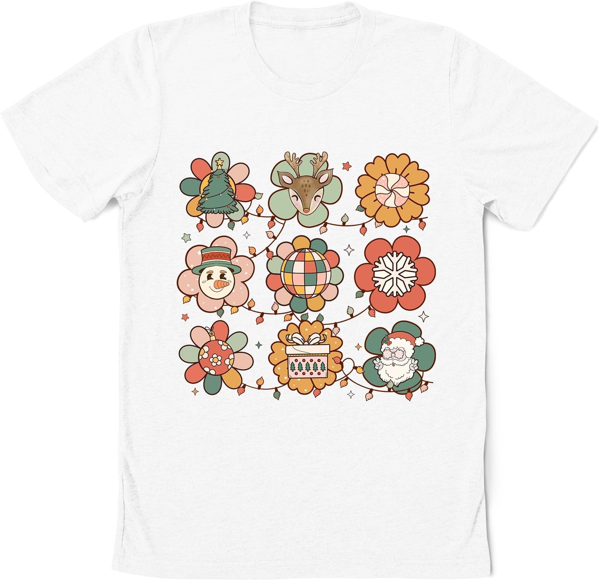Groovy Christmas Elements Sweatshirt, Groovy Santa Christmas Shirt, Retro Christmas Sweatshirt, Vintage Christmas Pajamas, Merry Xmas Shirt