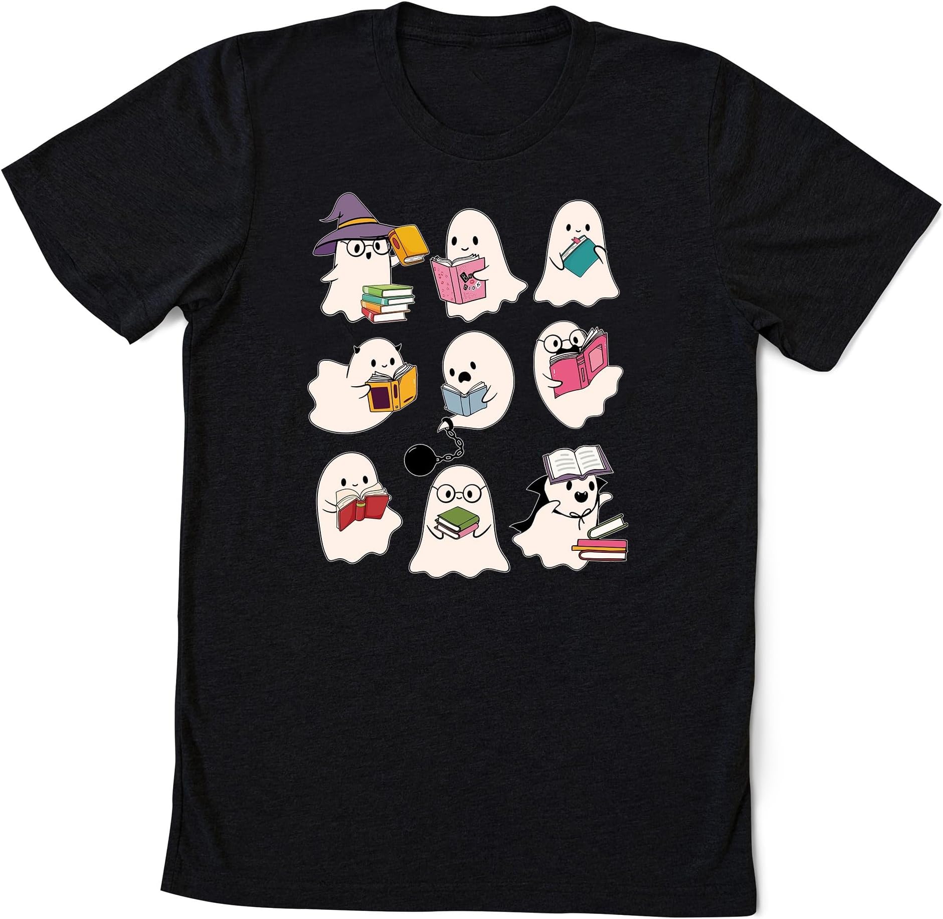 Ghost Reading Shirt, Teacher Halloween Shirt, Librarian Shirt, Book Lover Tshirt, Reading Shirt, Teacher Shirt, Halloween School Shirt