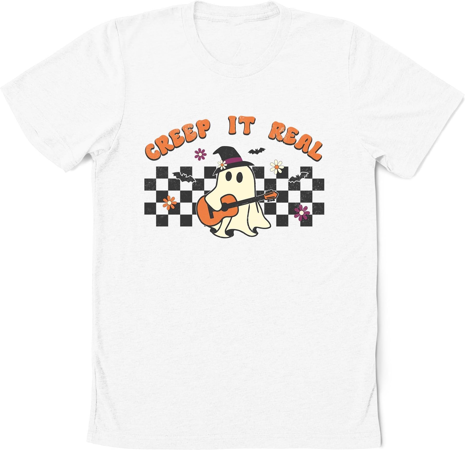Retro Guitar Ghost Shirt, Halloween Guitar Shirt, Guitar Lover Gift, Funny Halloween Shirt, Guitarist Gift Shirtb