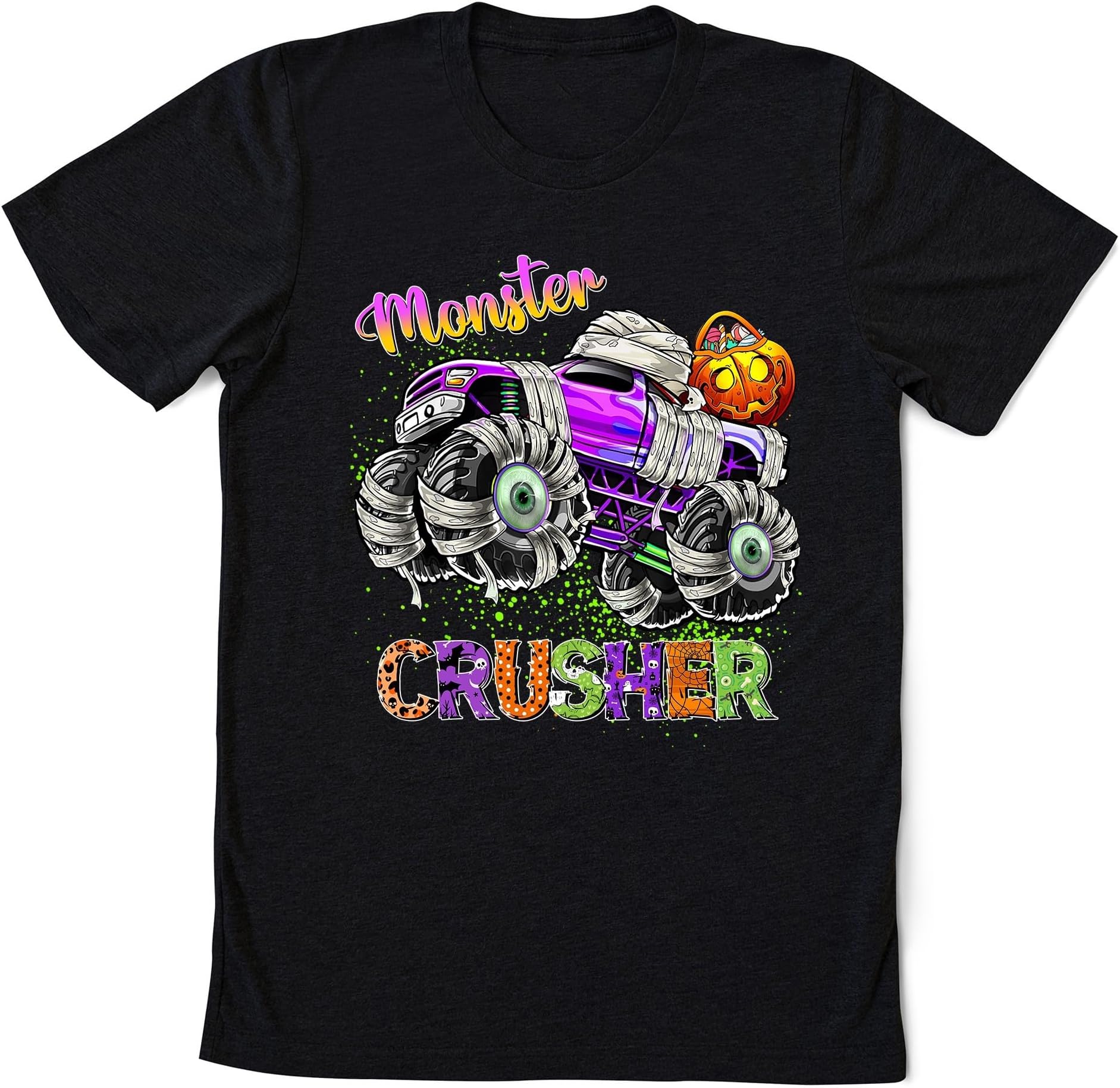 Monster Crusher Shirt, Halloween Ghost Monster Truck Shirt, Ghost Shirt, Halloween Kids Shirt, Boy Halloween Shirt, Halloween Costume GiftF
