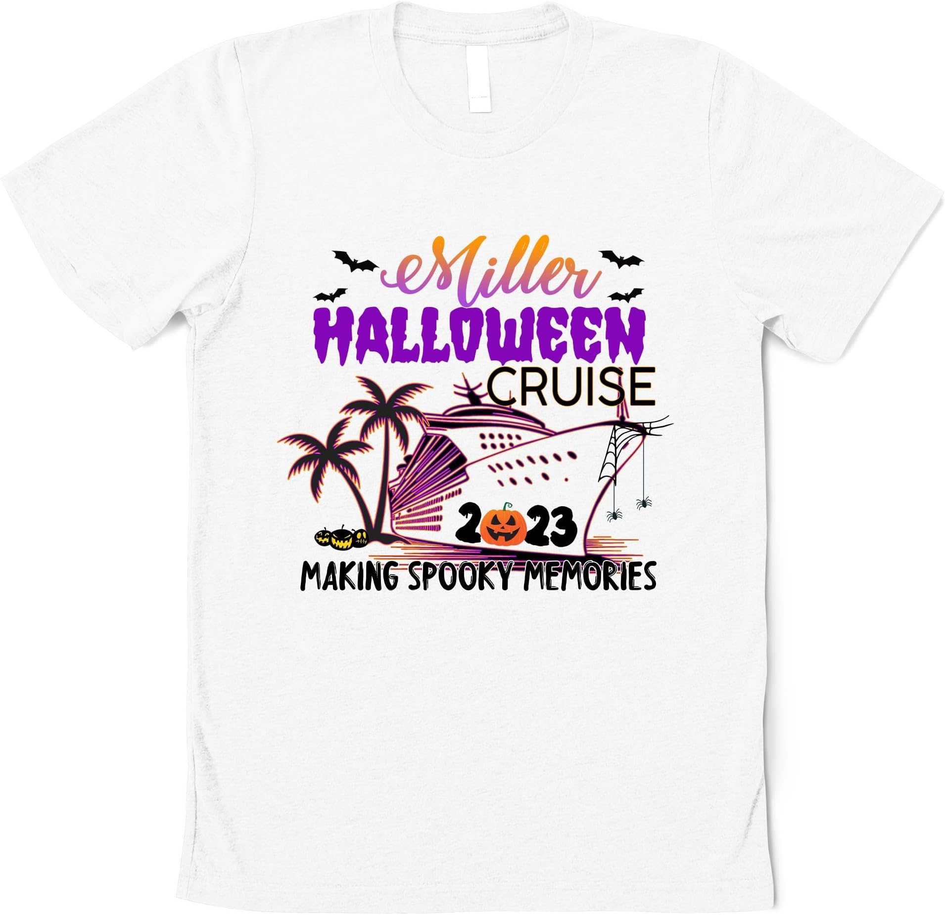 Personalized Family Cruise Halloween Shirt, Making Spooky Memories, Halloween Cruise 2023, Family Cruise Shirts, 2023 Cruise Squad