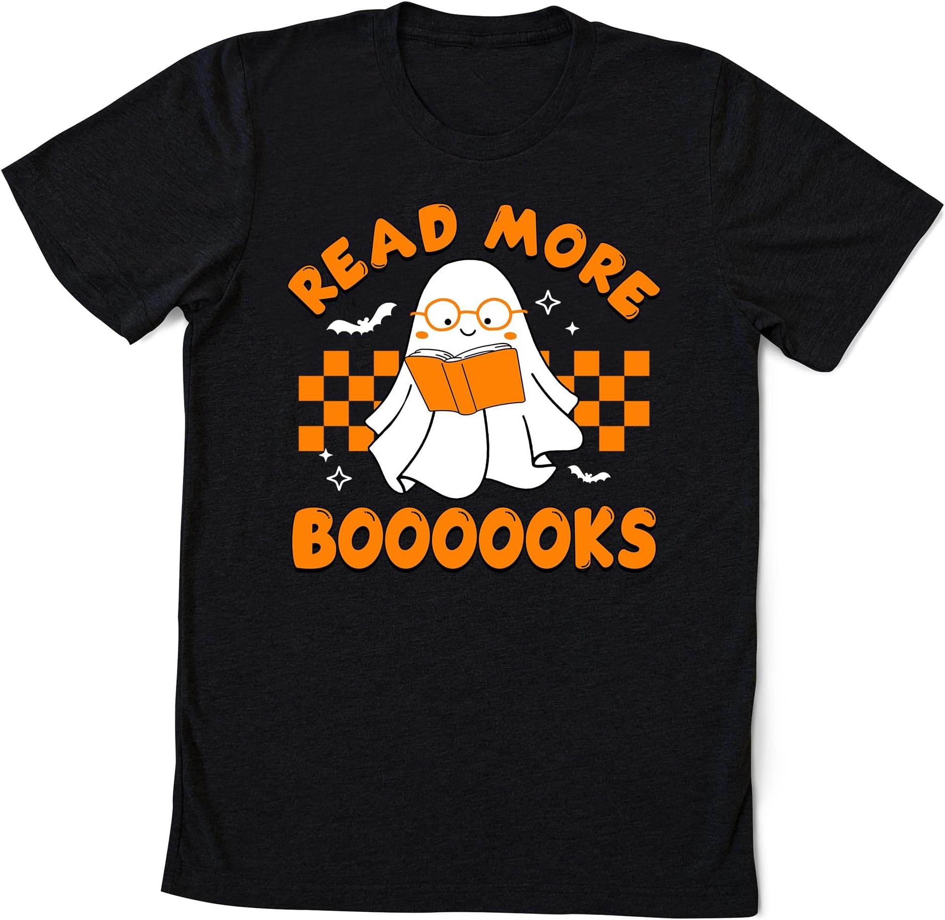 Read More Boooooks Shirt, Halloween Teacher Librarian Books Reading Ghost Booooks Shirt, Ghost Reading Books Shirt