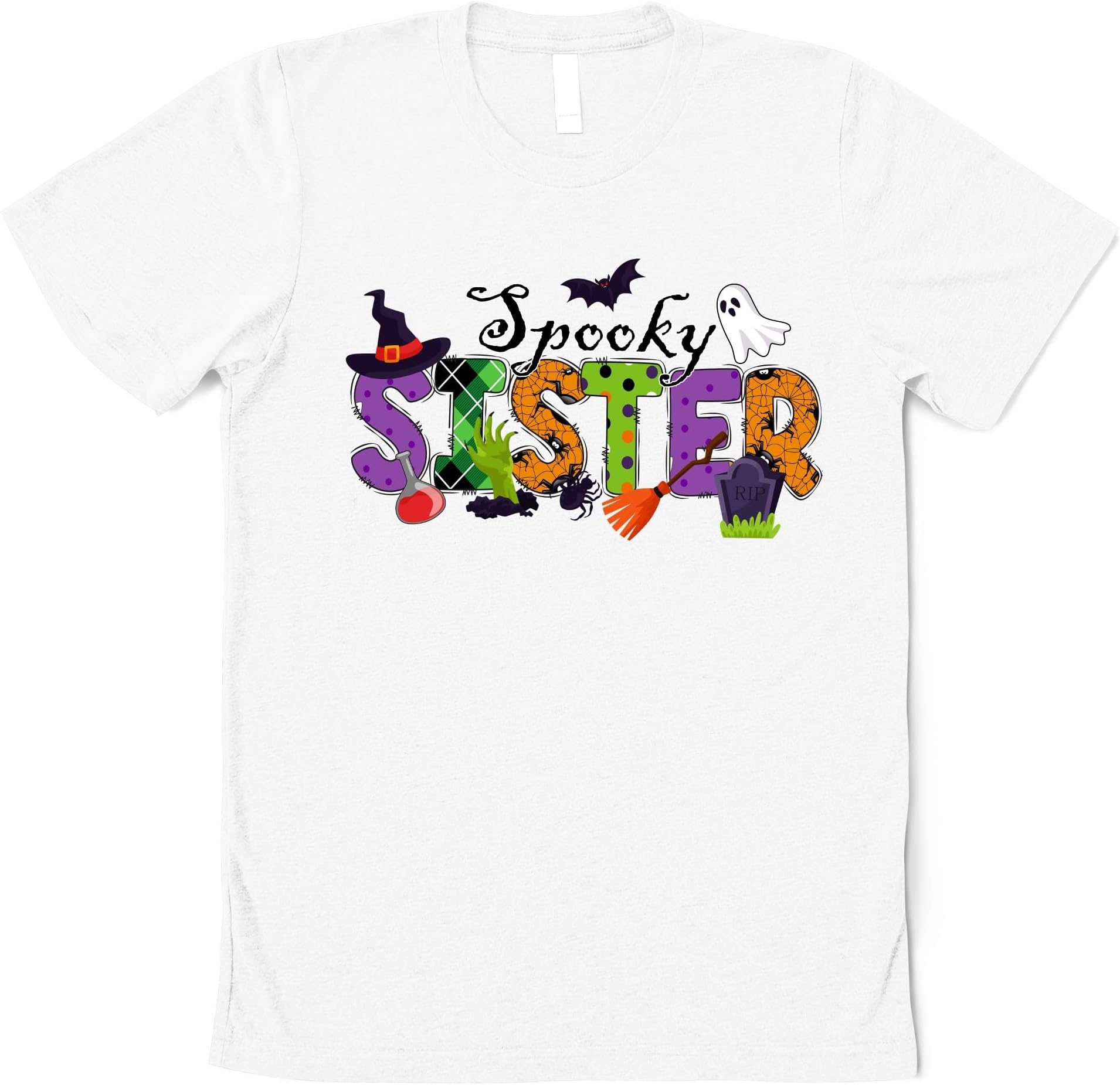 Personalized Halloween Spooky Family Shirts, Halloween Doodle Family Halloween Shirt, Custom One Spooky Family Shirt, Matching Halloween T Shirts