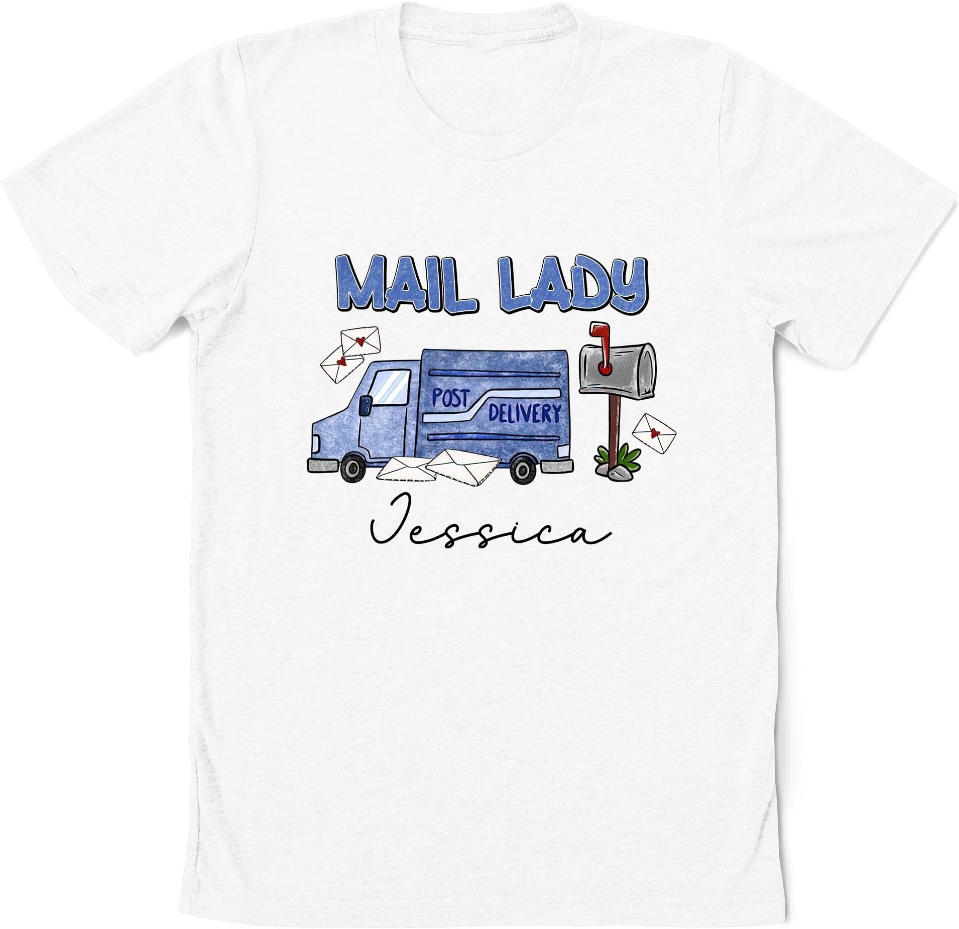 Mail Lady Custom Name Shirt, Postal Worker Shirt, Mail Lady Gift, Postal Life, Mail Carrier Gift Shirt