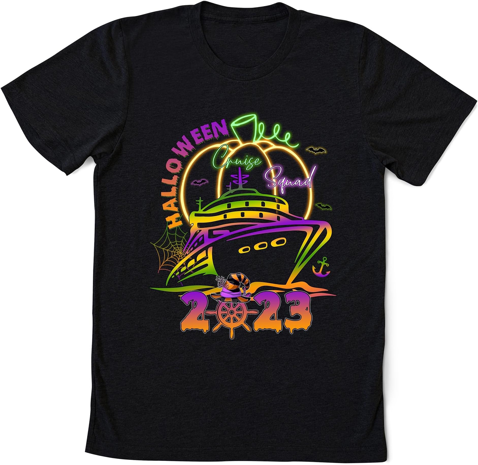 Halloween Cruise Squad 2023 Pumpkin Family Shirt, Family Matching Cruising Shirt, Cruise Group Shirt, Halloween Boat Trip ShirtA