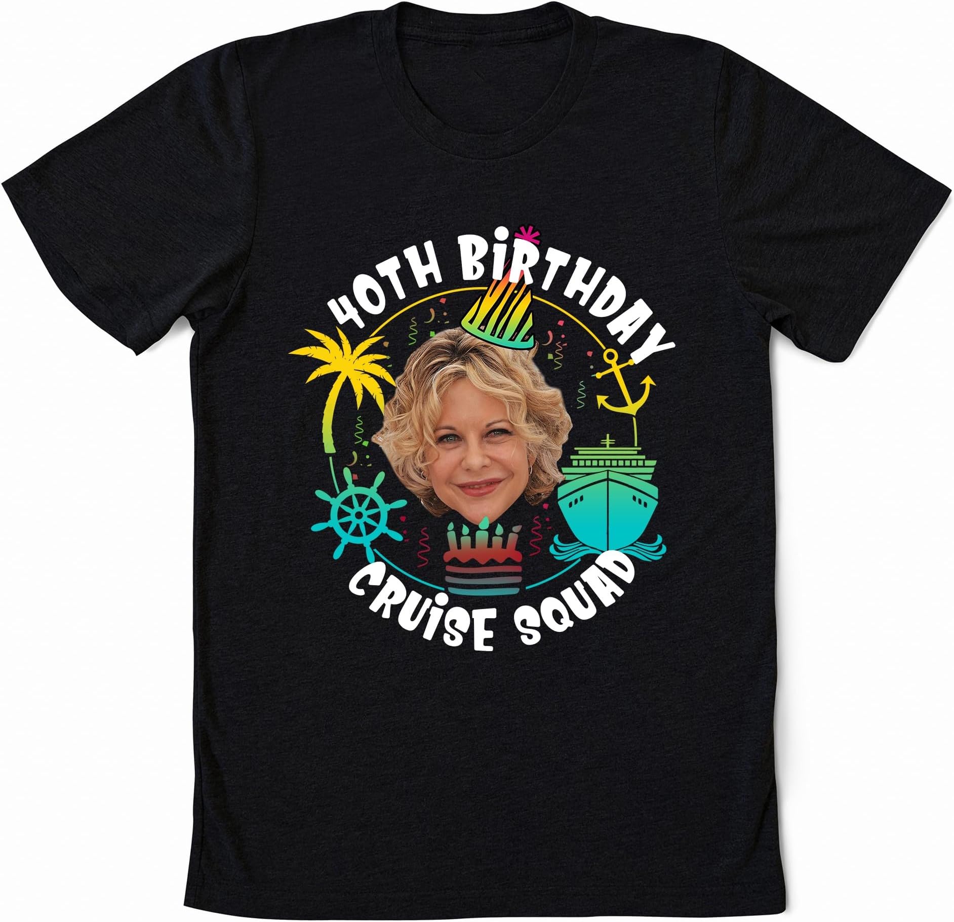 Personalized 40th Birthday Cruise Squad Shirt, Custom 40th Birthday Cruise Tees, 40th Birthday Party Shirts, Birthday Gift, Cruising Birthday Tshirt