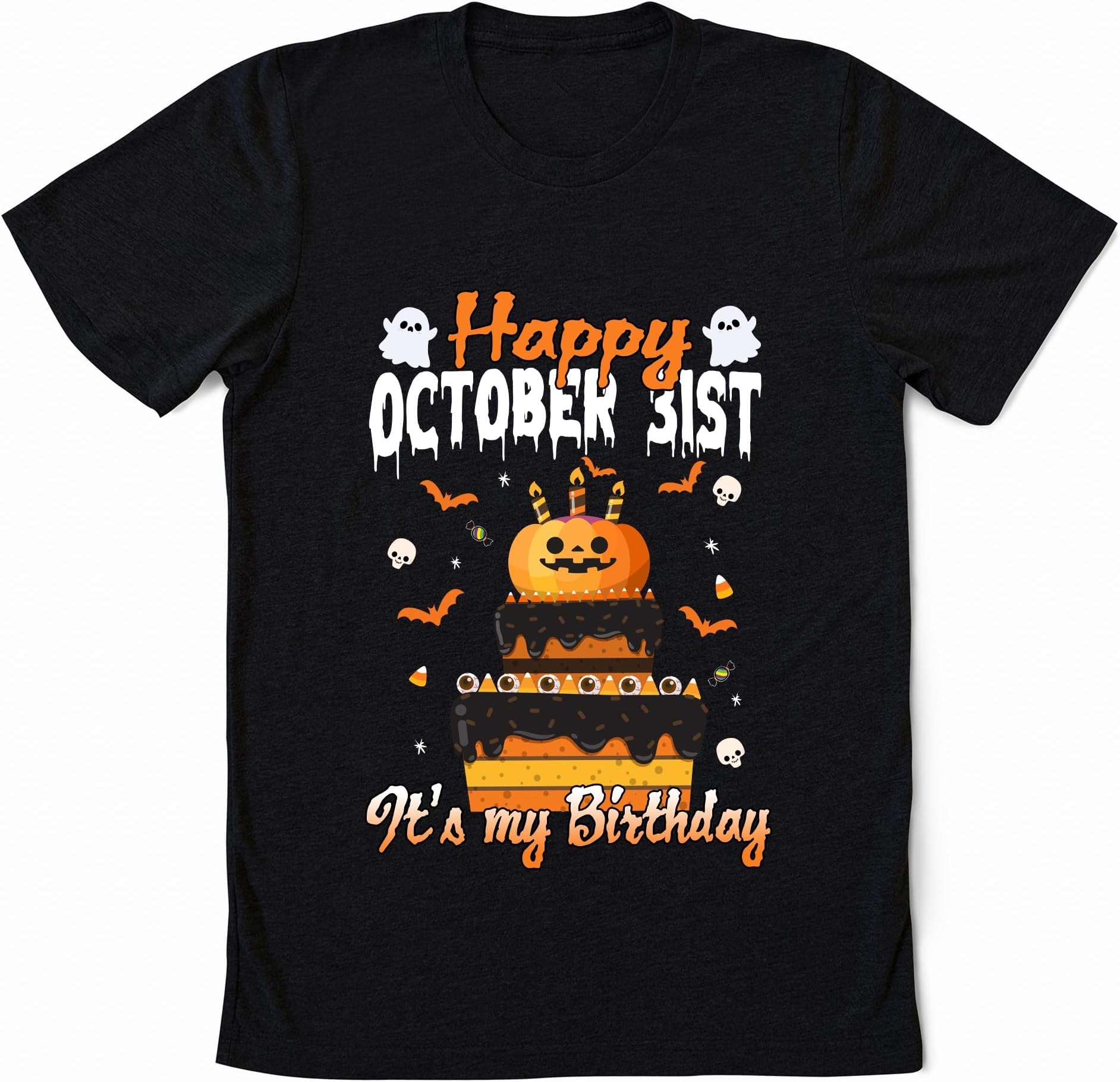 Happy Halloween and Yes It's My Birthday Shirt, Happy October 31st Shirt, Born On Halloween, Birthday Sweatshirt, Halloween Birthday Party Sweatshirt