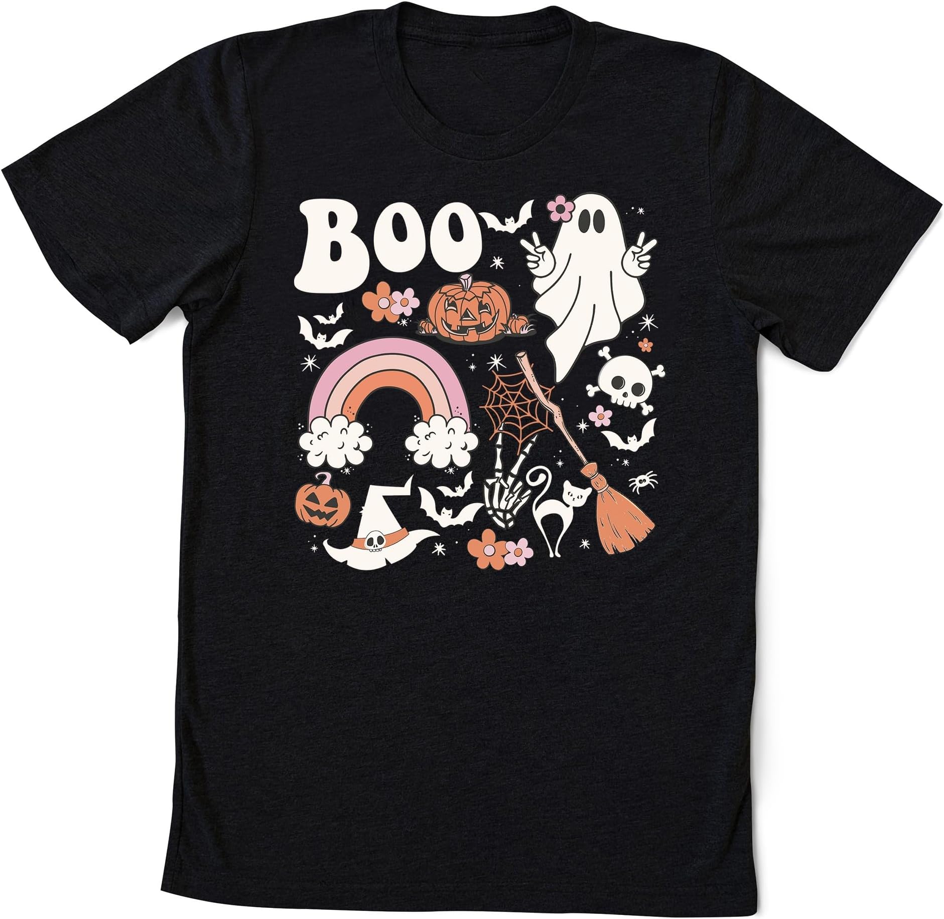 Vintage Halloween Sweatshirt, Halloween Sweater, Cute Ghost Shirt, Halloween Spooky Halloween Shirt for Women, Halloween Crewneckw