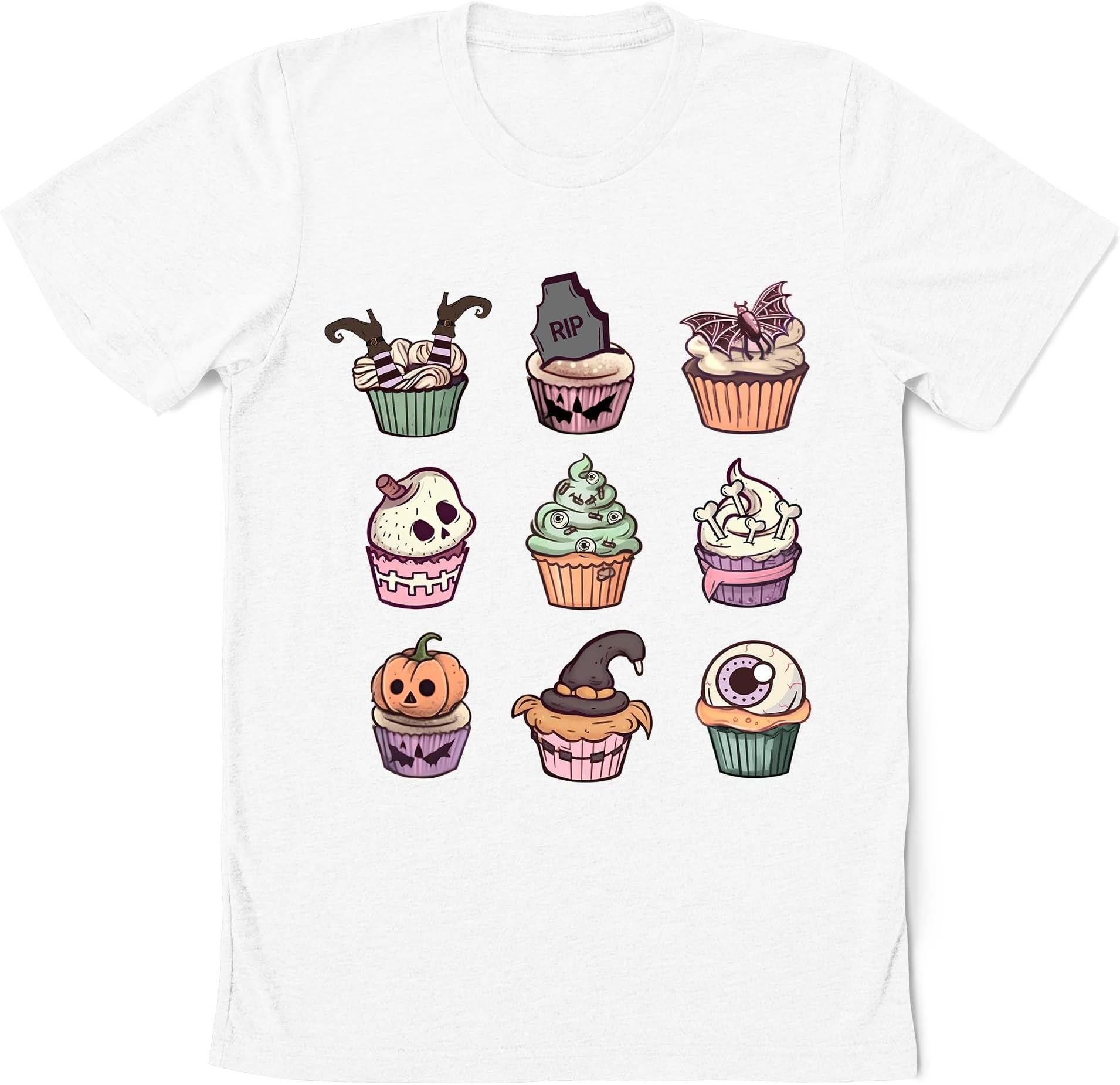 Halloween Cupcakes Shirt, Spooky Season Shirt, Spooky Vibes Shirt, Vintage Halloween Shirt, Cute Halloween Costume Gift