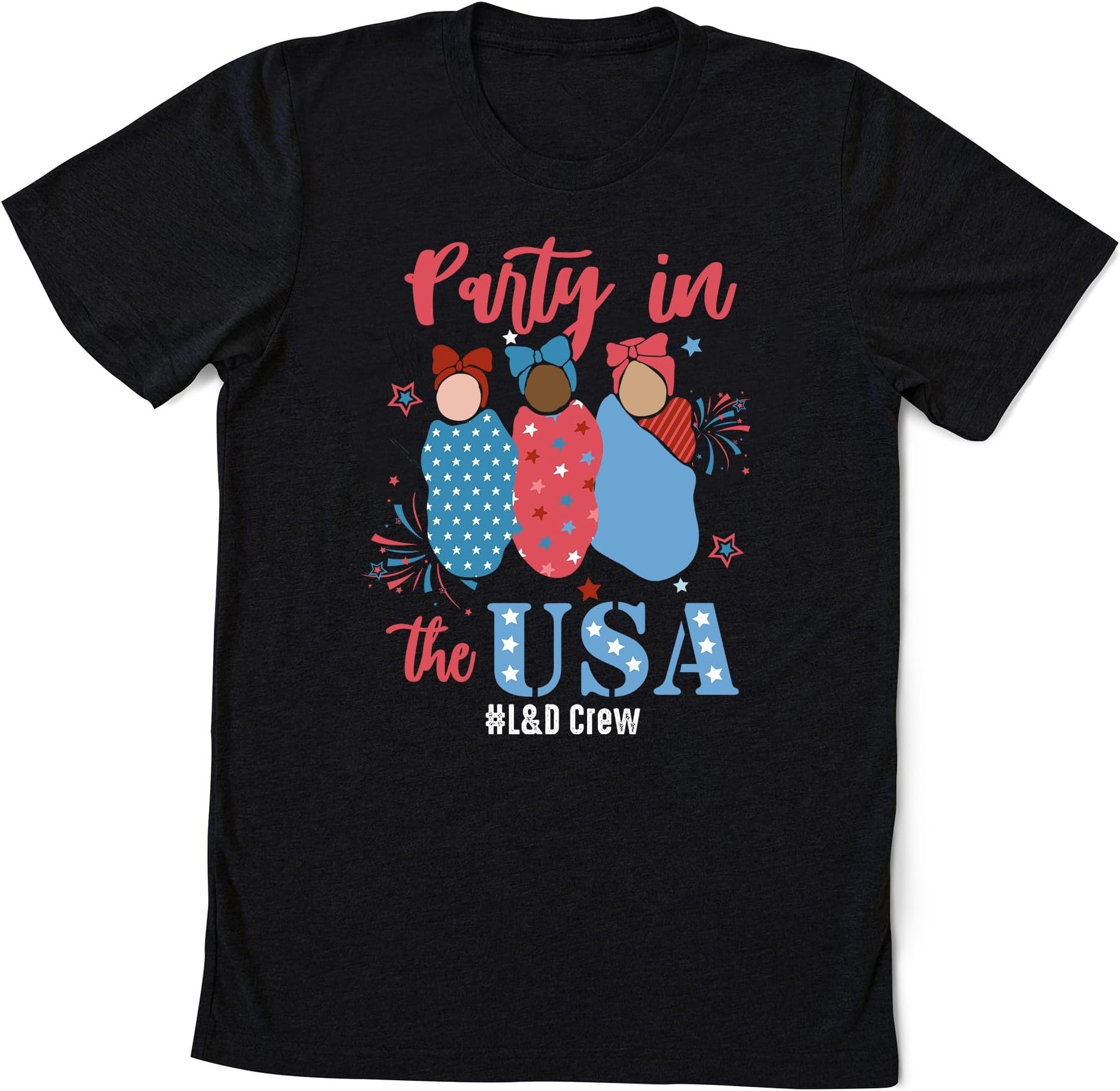 4th of July Labor and Delivery Nurse Shirt, L&D Nurse Tshirt, American Land D Nurse Tee 4th July Firecracker LD Patriotic Mother Baby