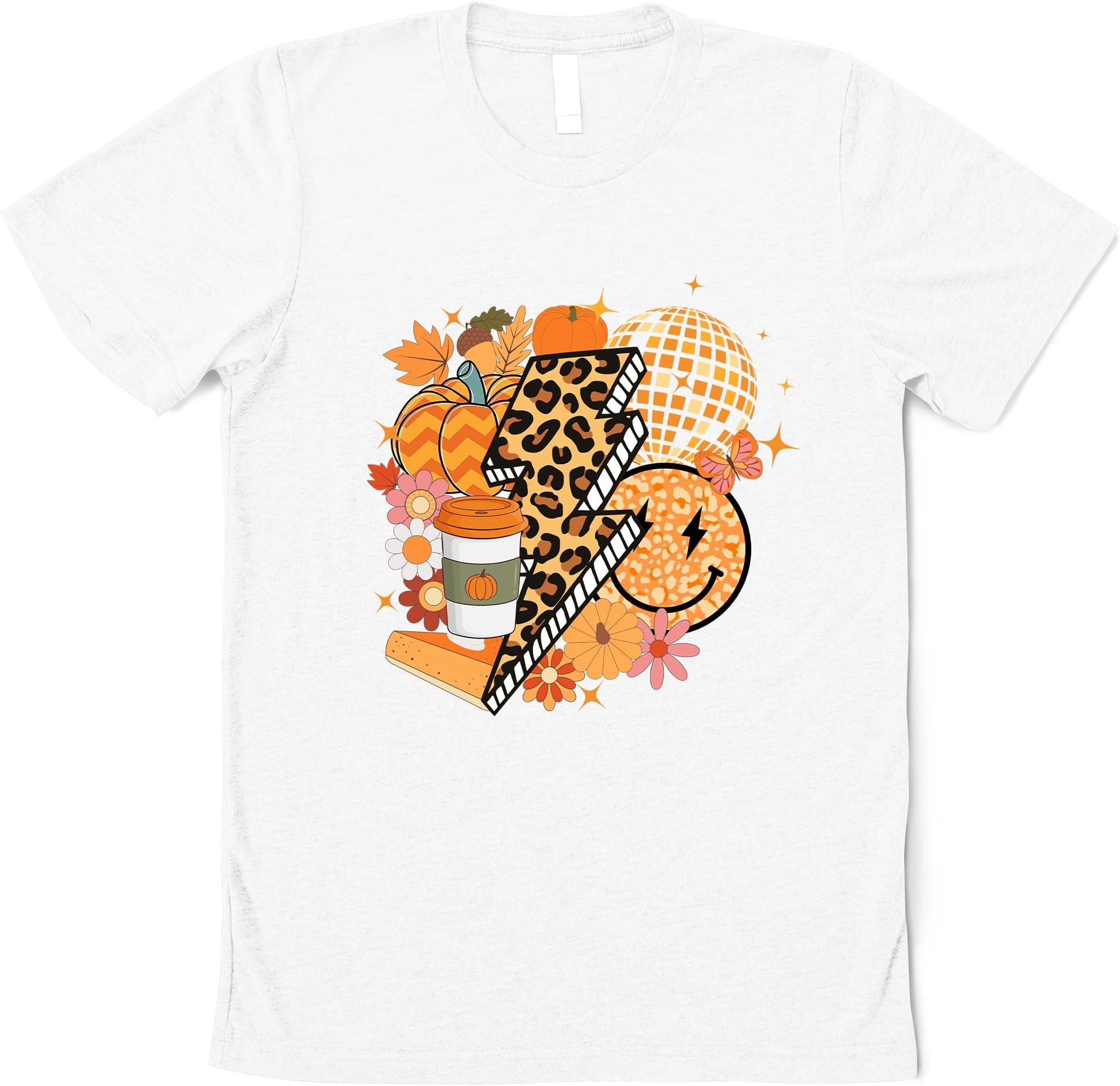 Fall Vibes Shirt, Retro Fall Smile Face Shirts, Thanksgiving Shirt, Hello Pumpkin, Family Thanksgiving Shirt, Women Fall TshirtA